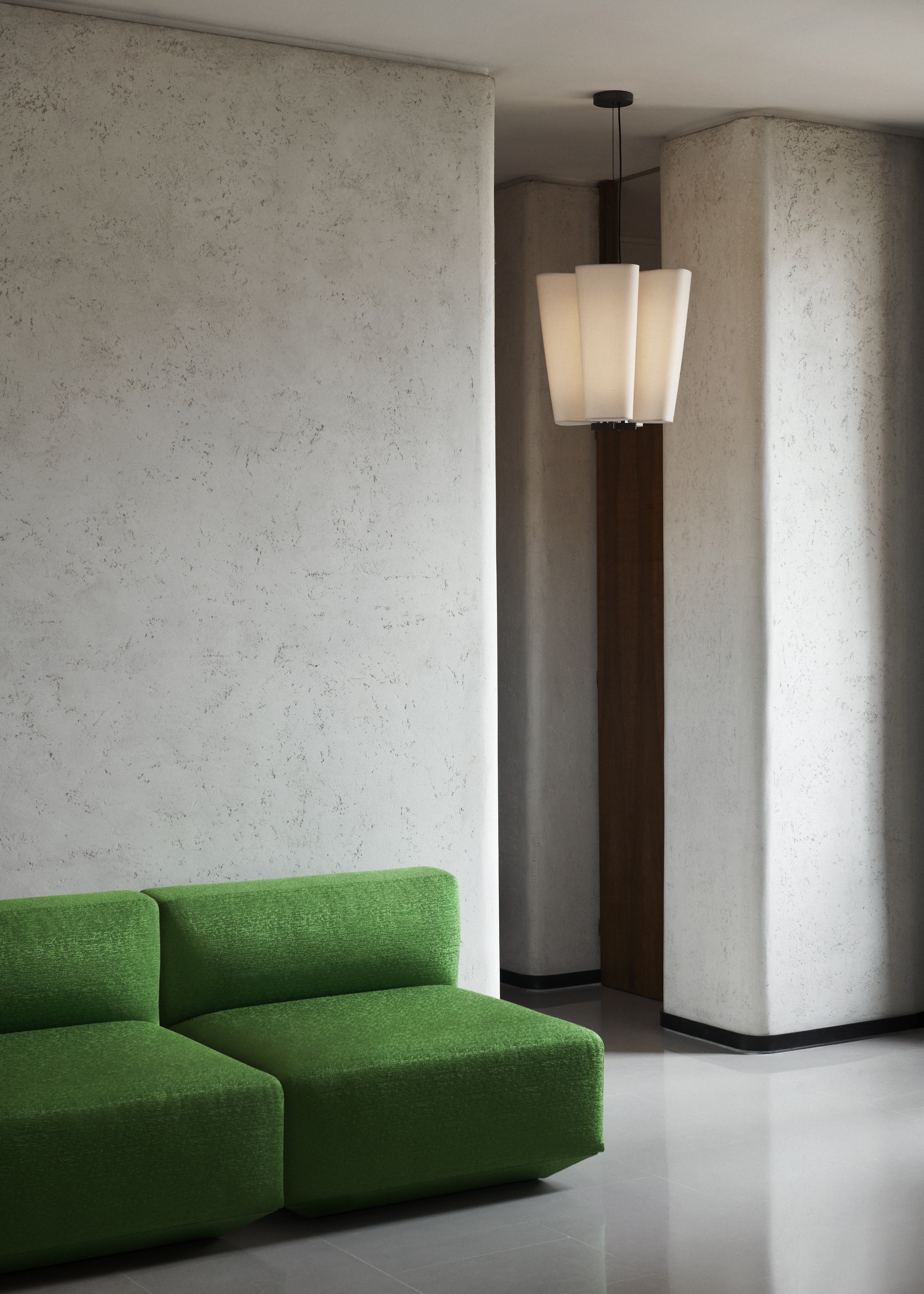 Lampa wisząca BELLA beżowy z brązowym wykończeniem
