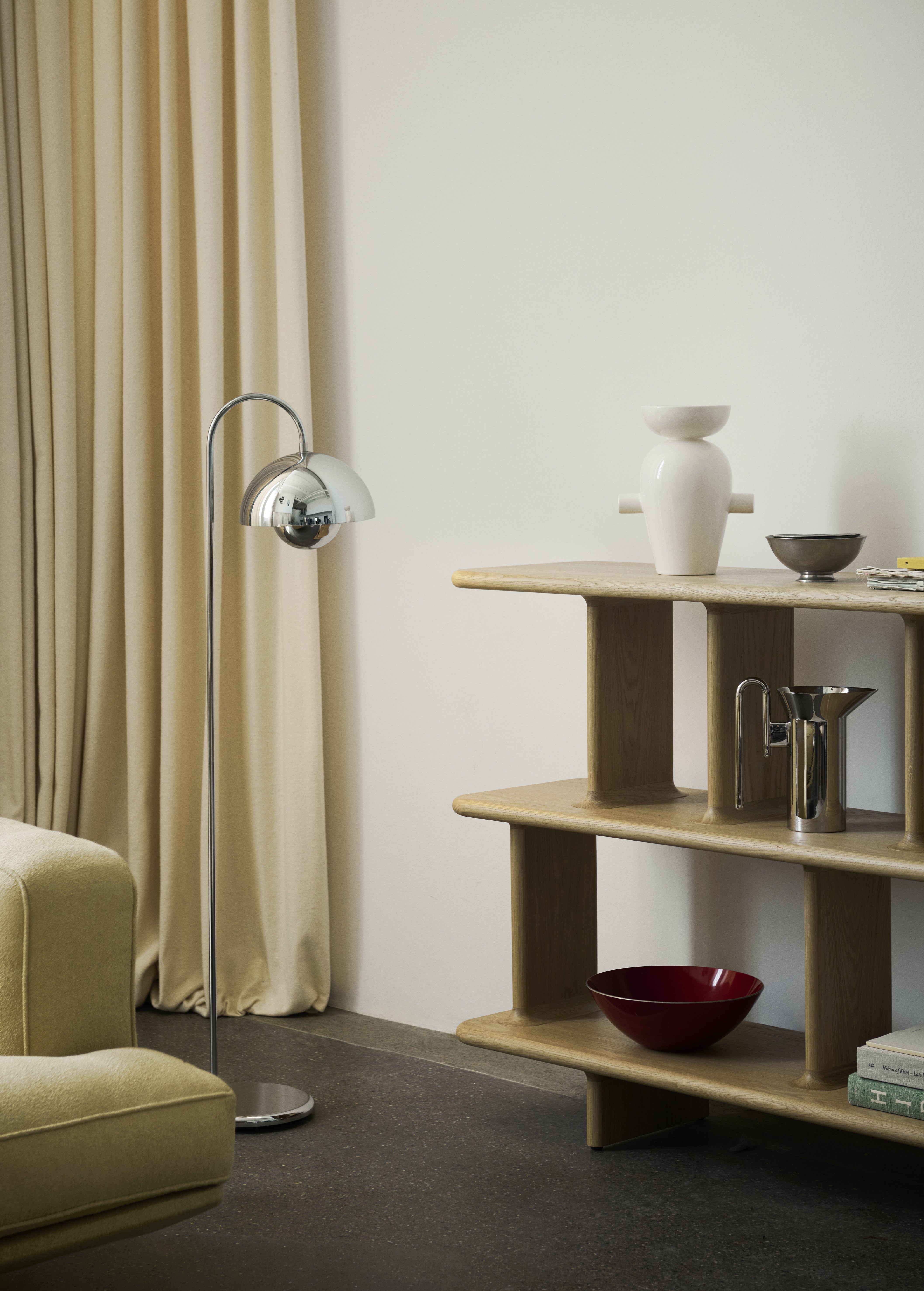 Lampa podłogowa FLOWERPOT VP12 chromowany