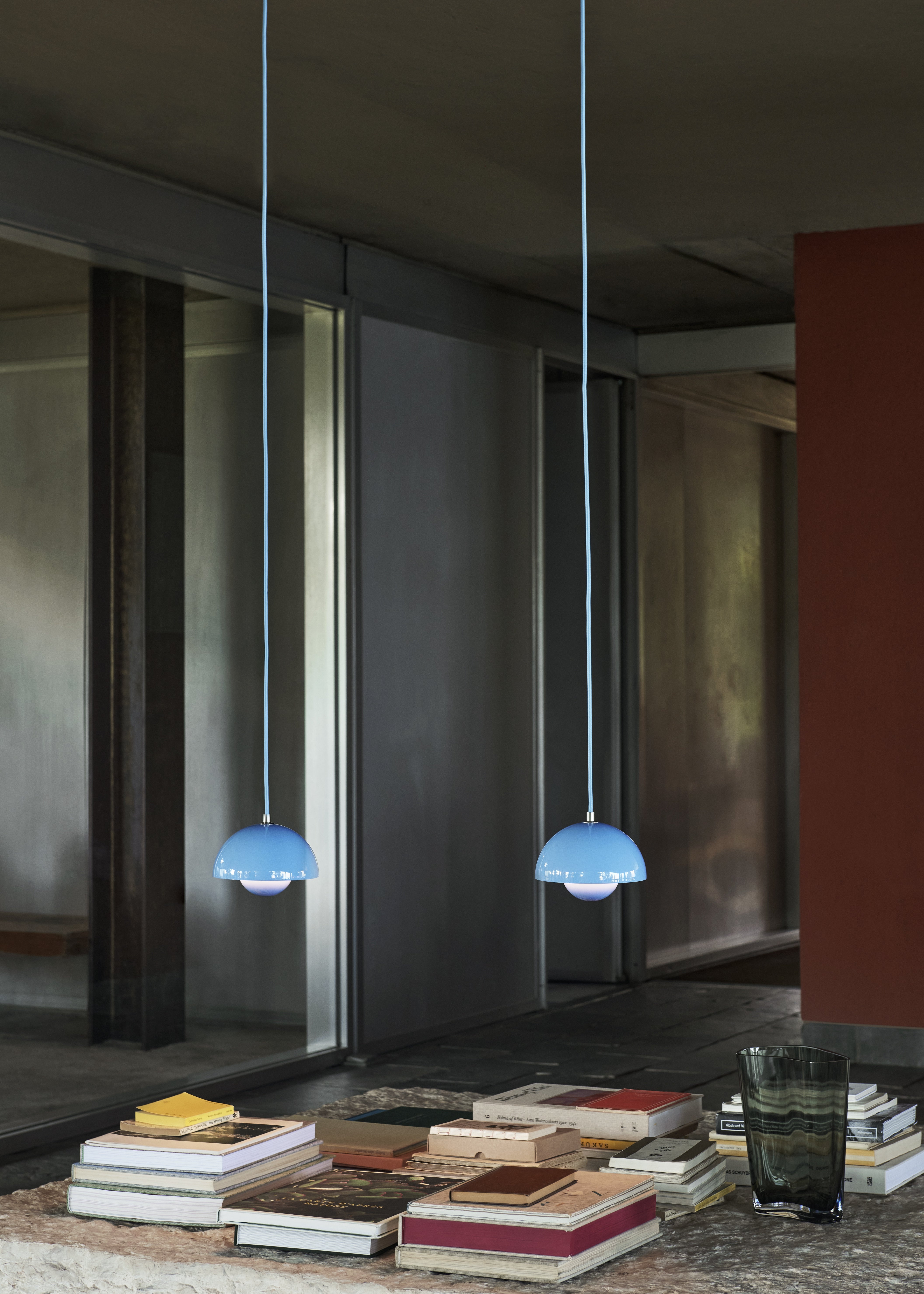 Lampa wisząca FLOWERPOT błękitny
