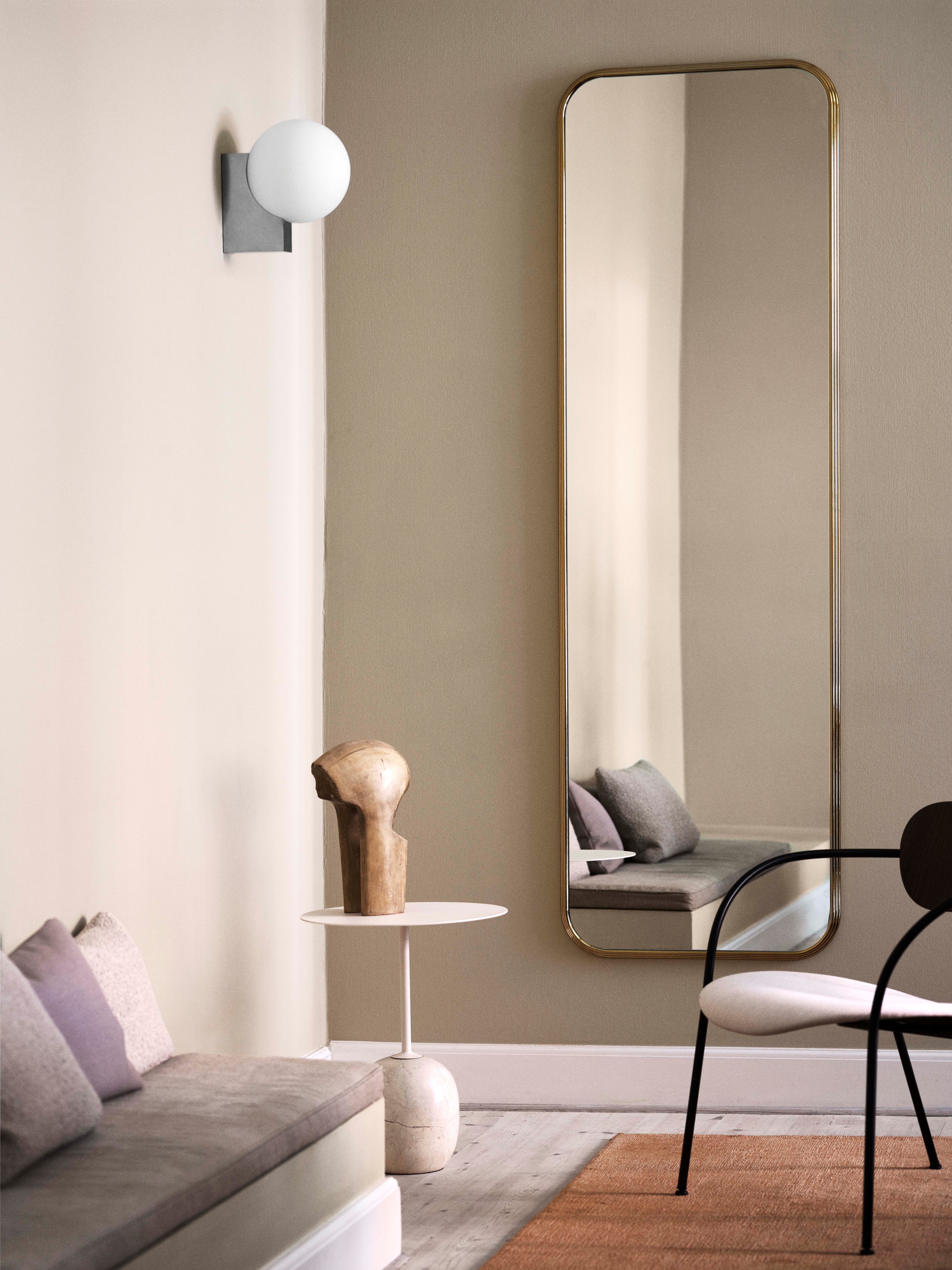Lampa ścienna JOURNEY SH2 szklany klosz z szarą podstawą