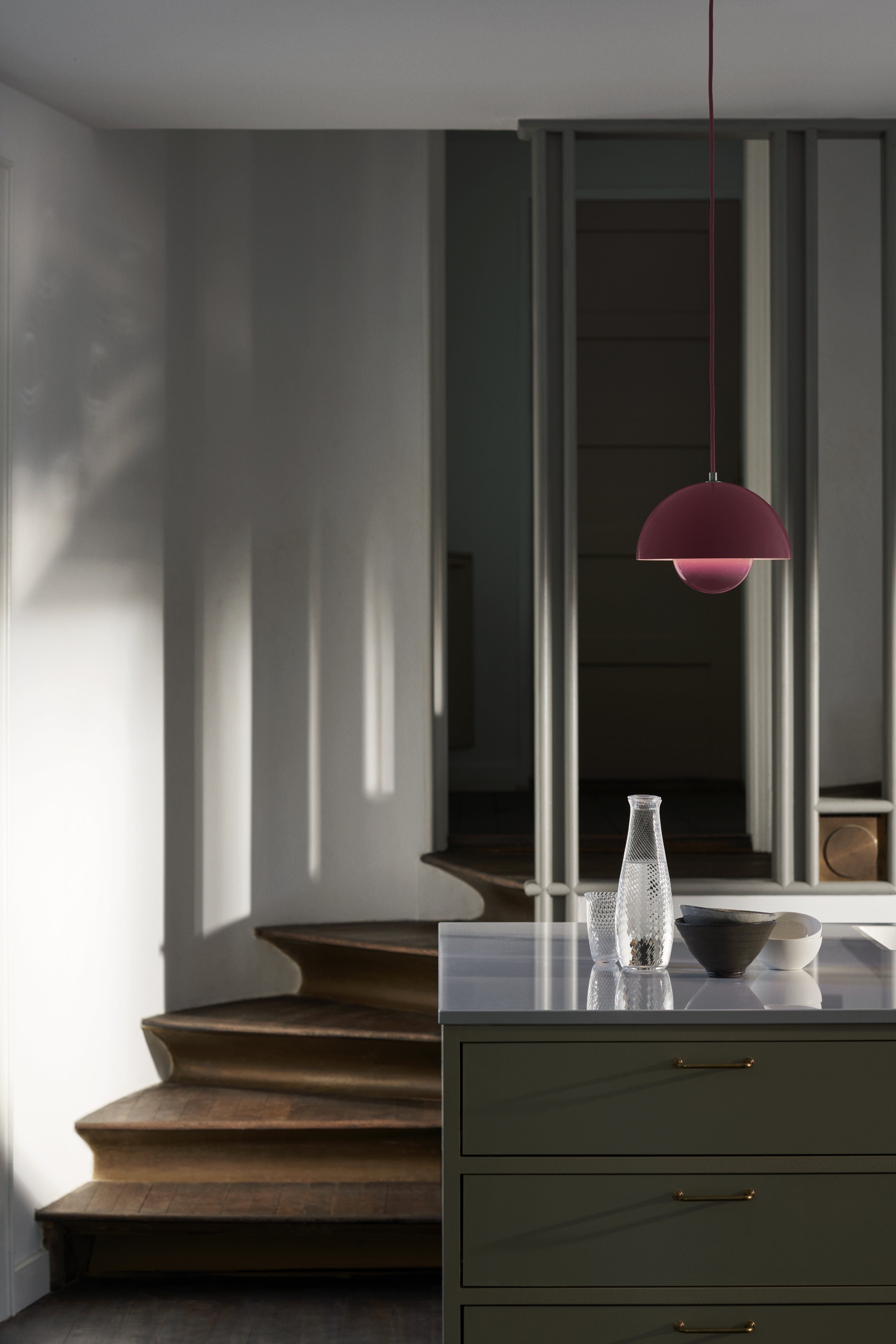 Lampa wisząca FLOWERPOT fuksjowy