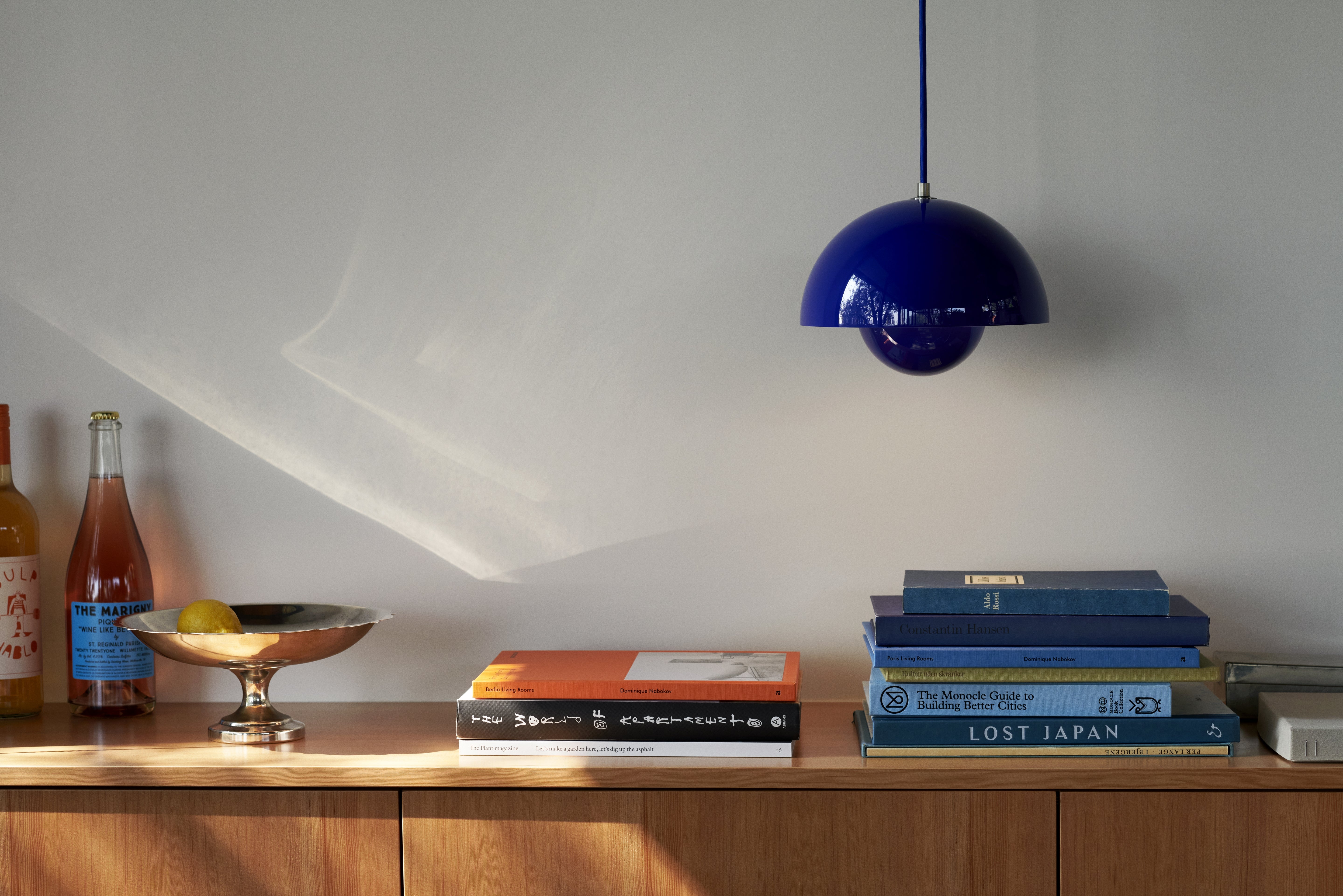 Lampa wisząca FLOWERPOT kobaltowy