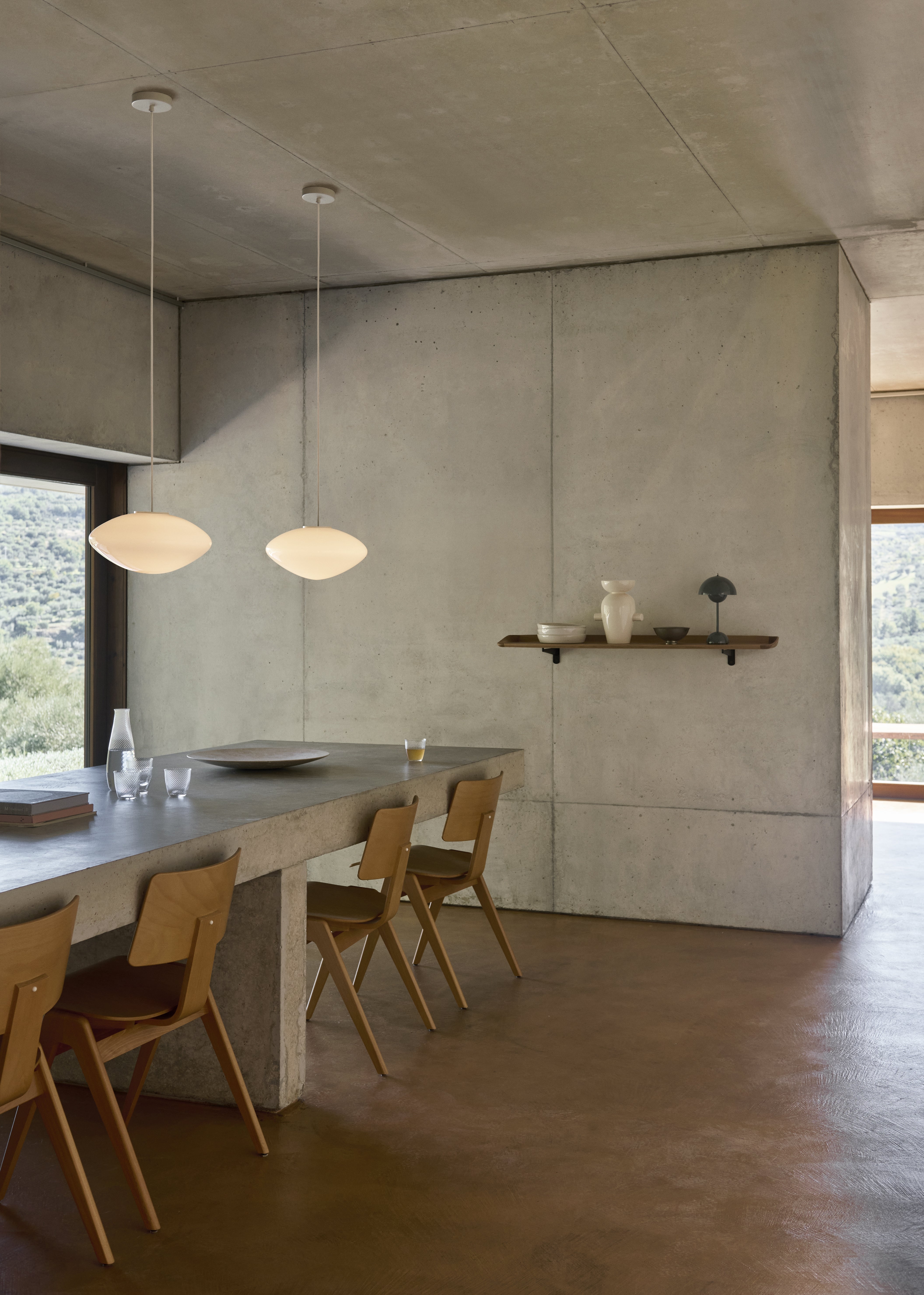 Lampa wisząca MIST opalowy klosz