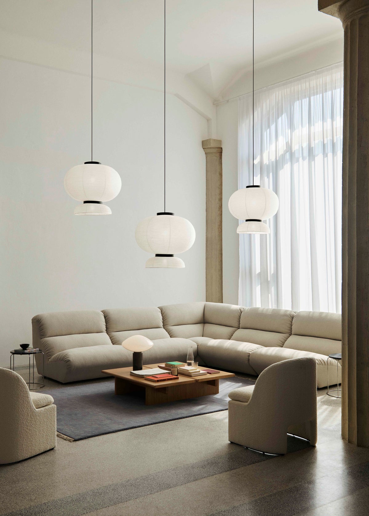 Sofa modułowa HI LO AV55 - moduł narożny tapicerowany