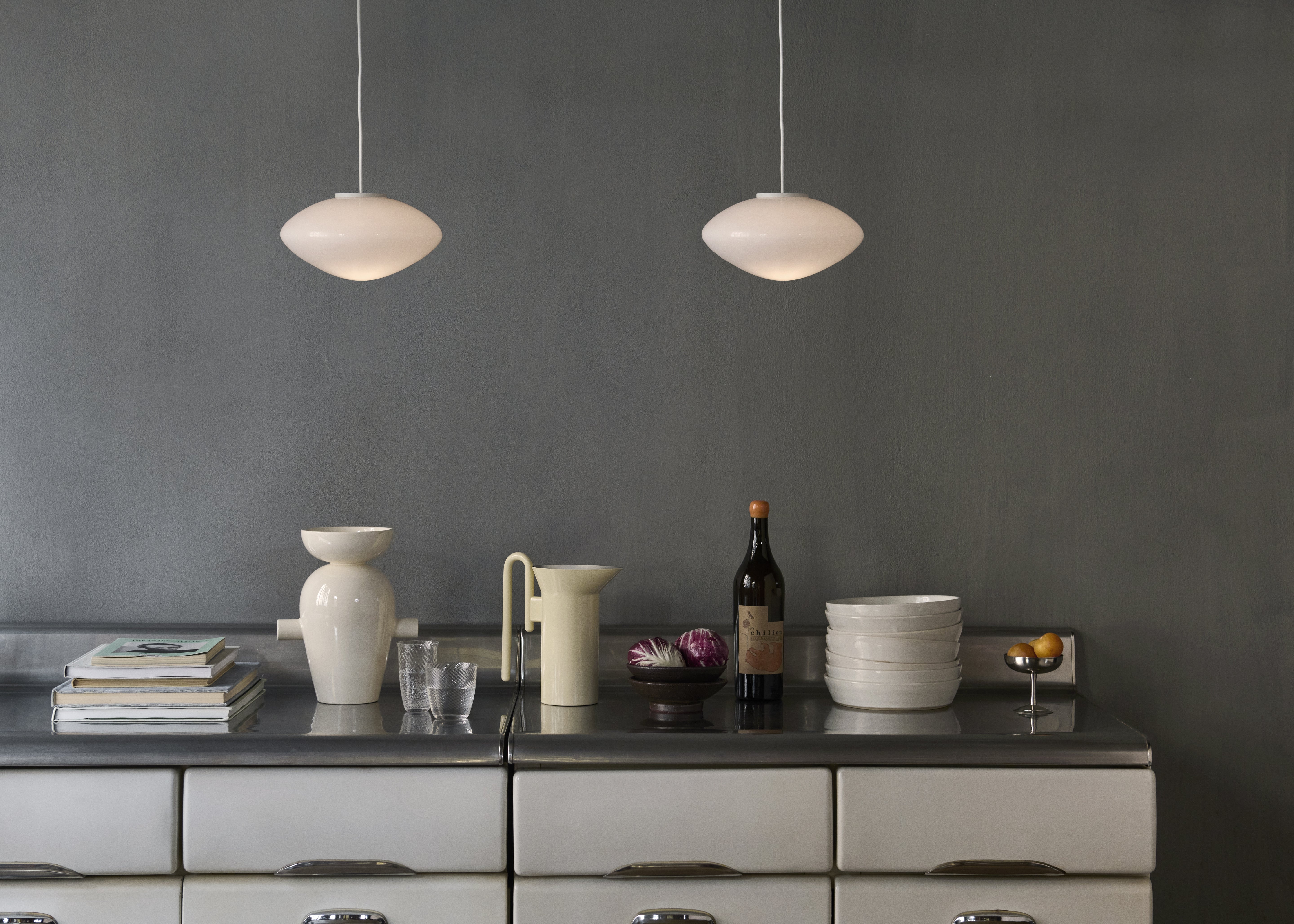 Lampa wisząca MIST opalowy klosz