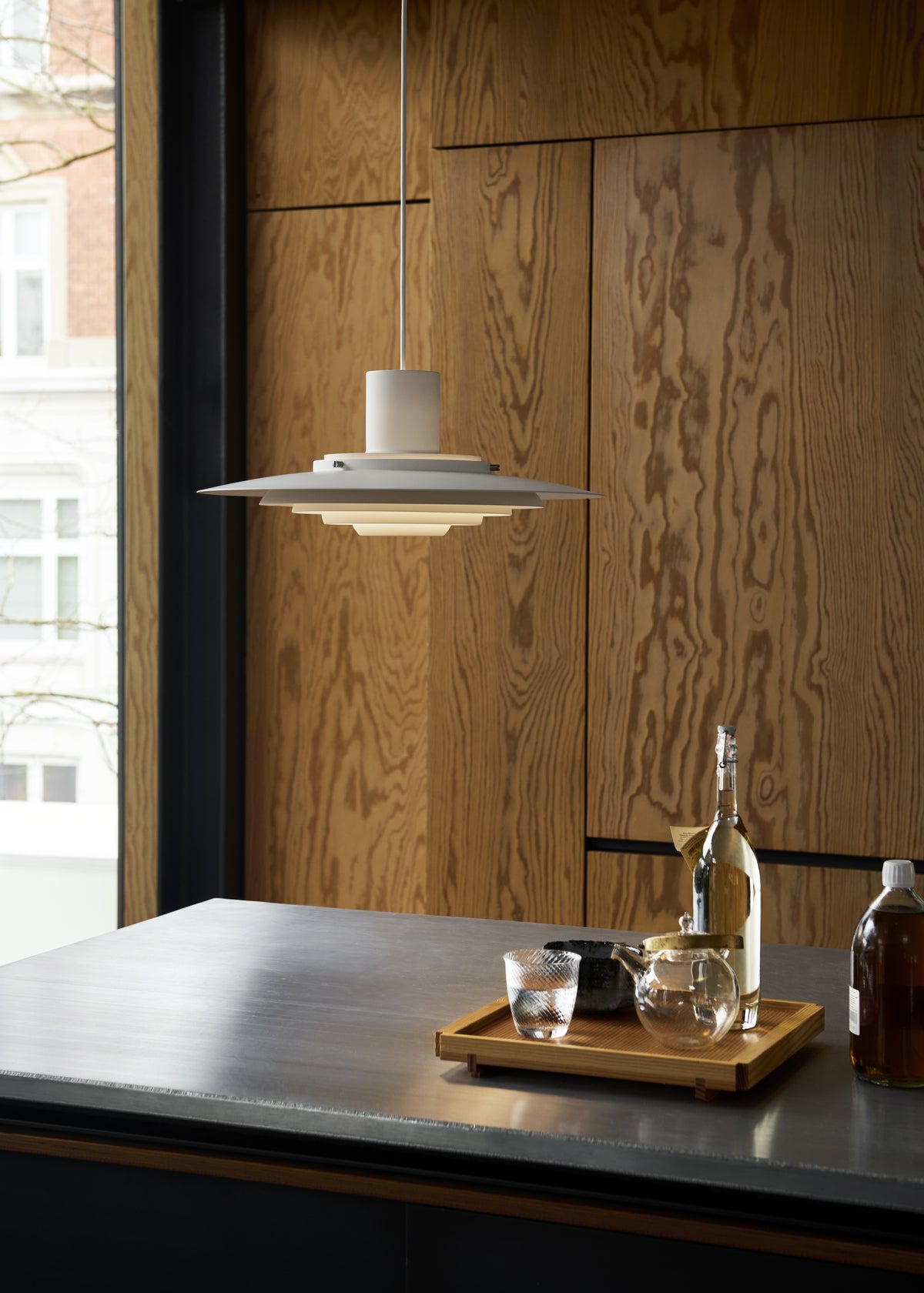 Lampa wisząca P376 matowy biały
