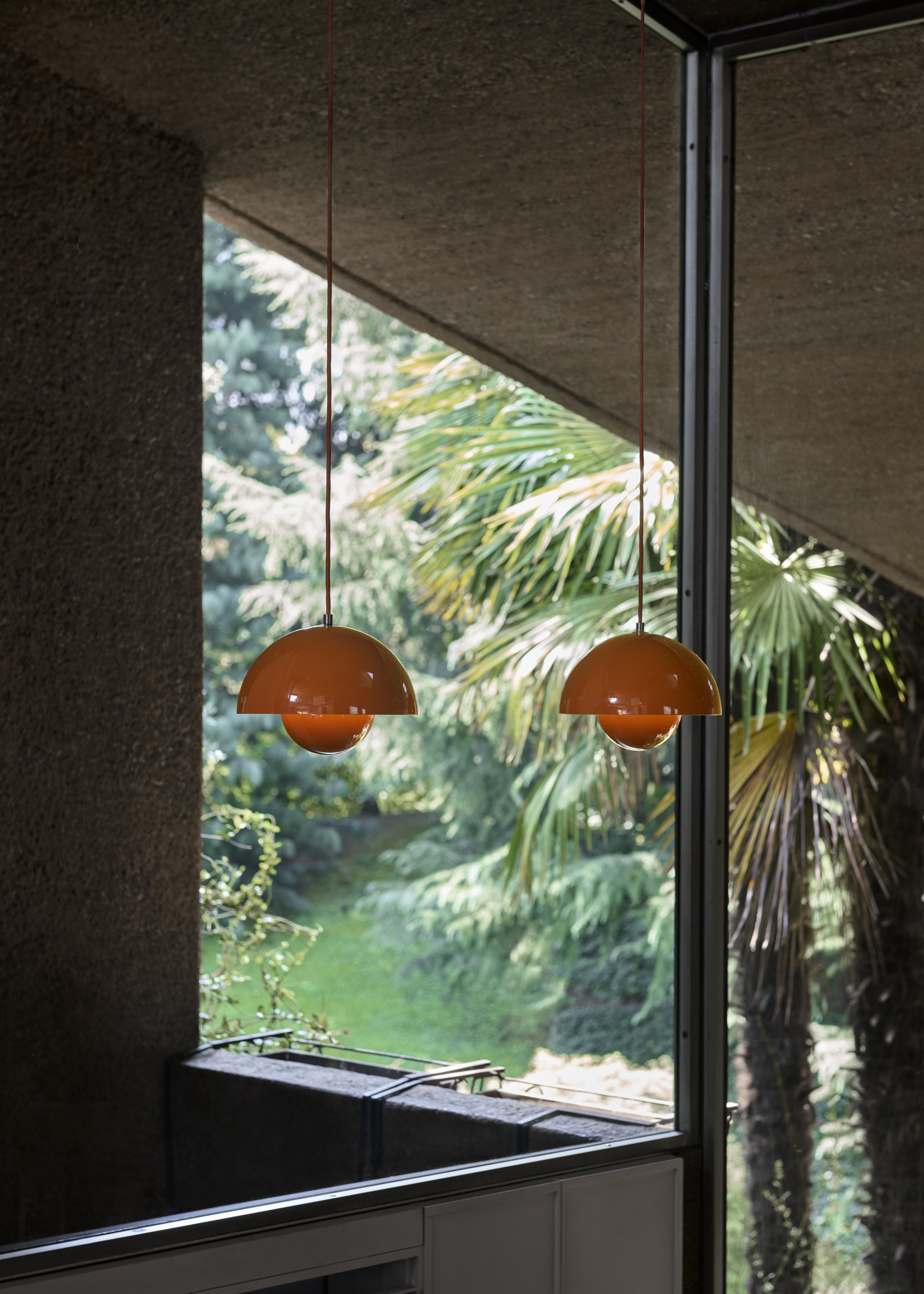 Lampa wisząca FLOWERPOT pomarańczowy