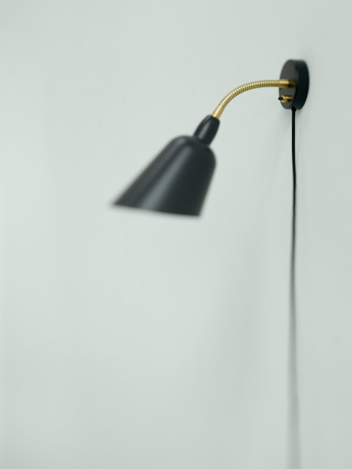 Lampa ścienna BELLEVUE AJ9 czarny z mosiężnym wykończeniem