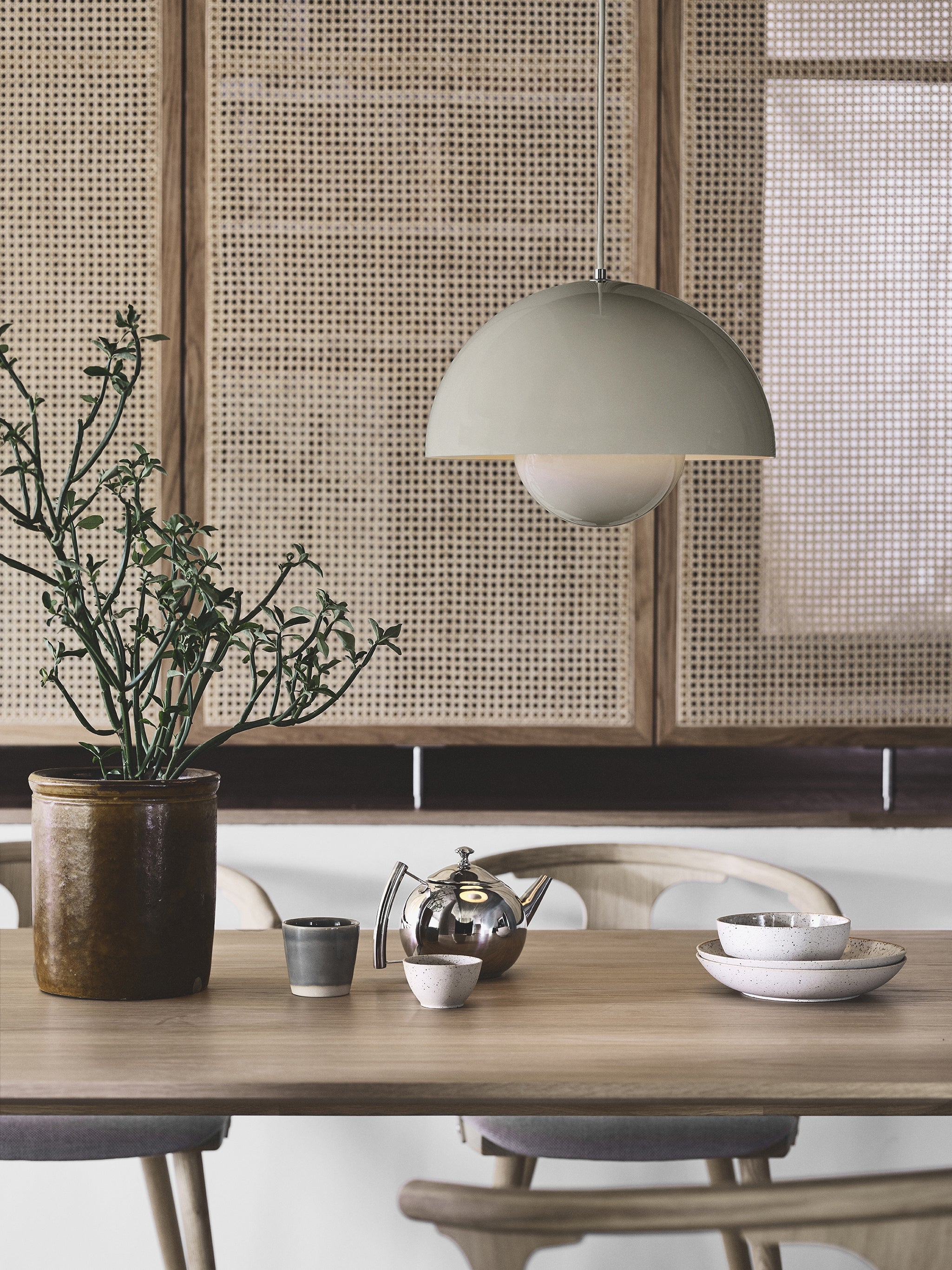 Lampa wisząca FLOWERPOT szarobeżowy