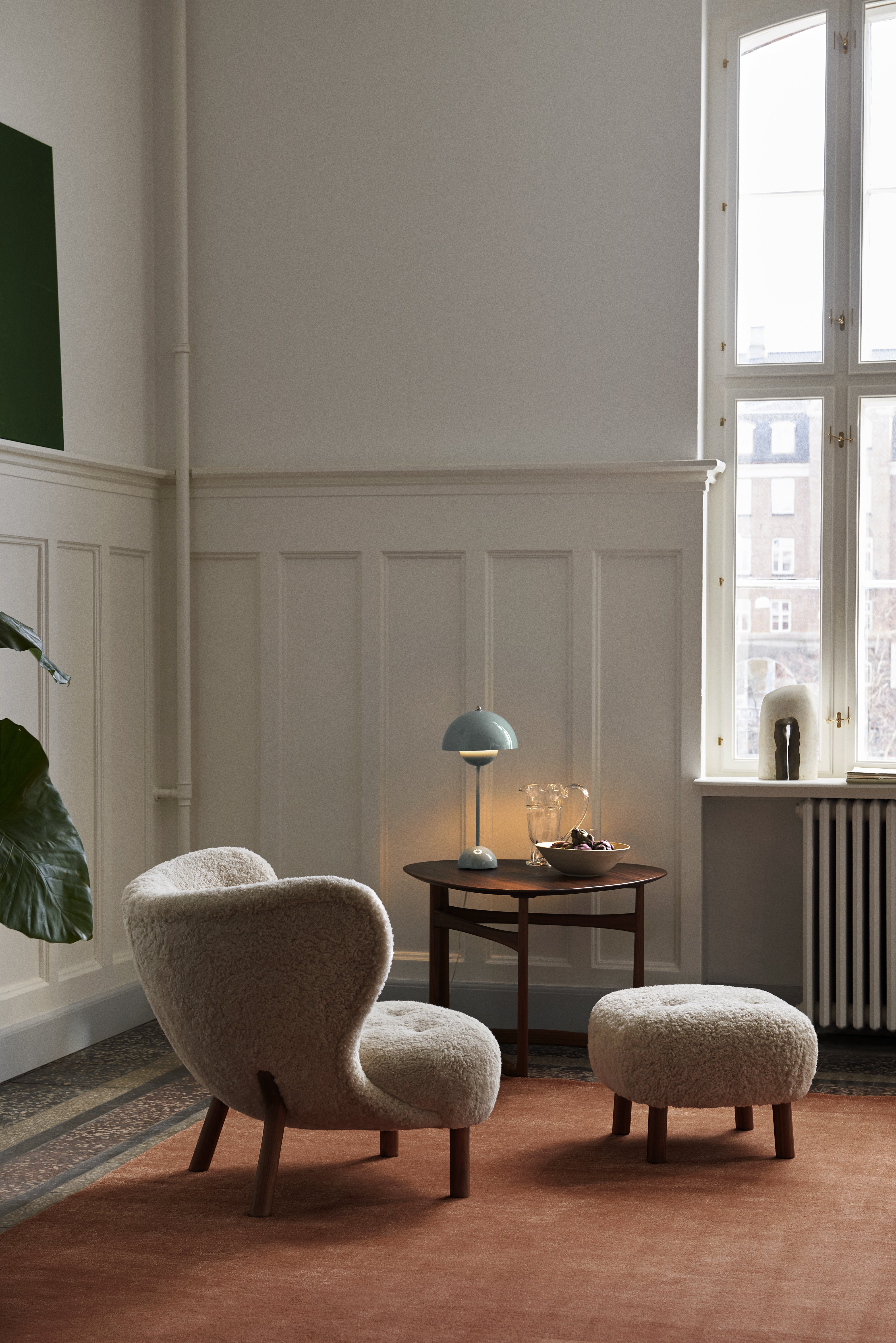 Lampa stołowa FLOWERPOT VP3 szaroniebieski