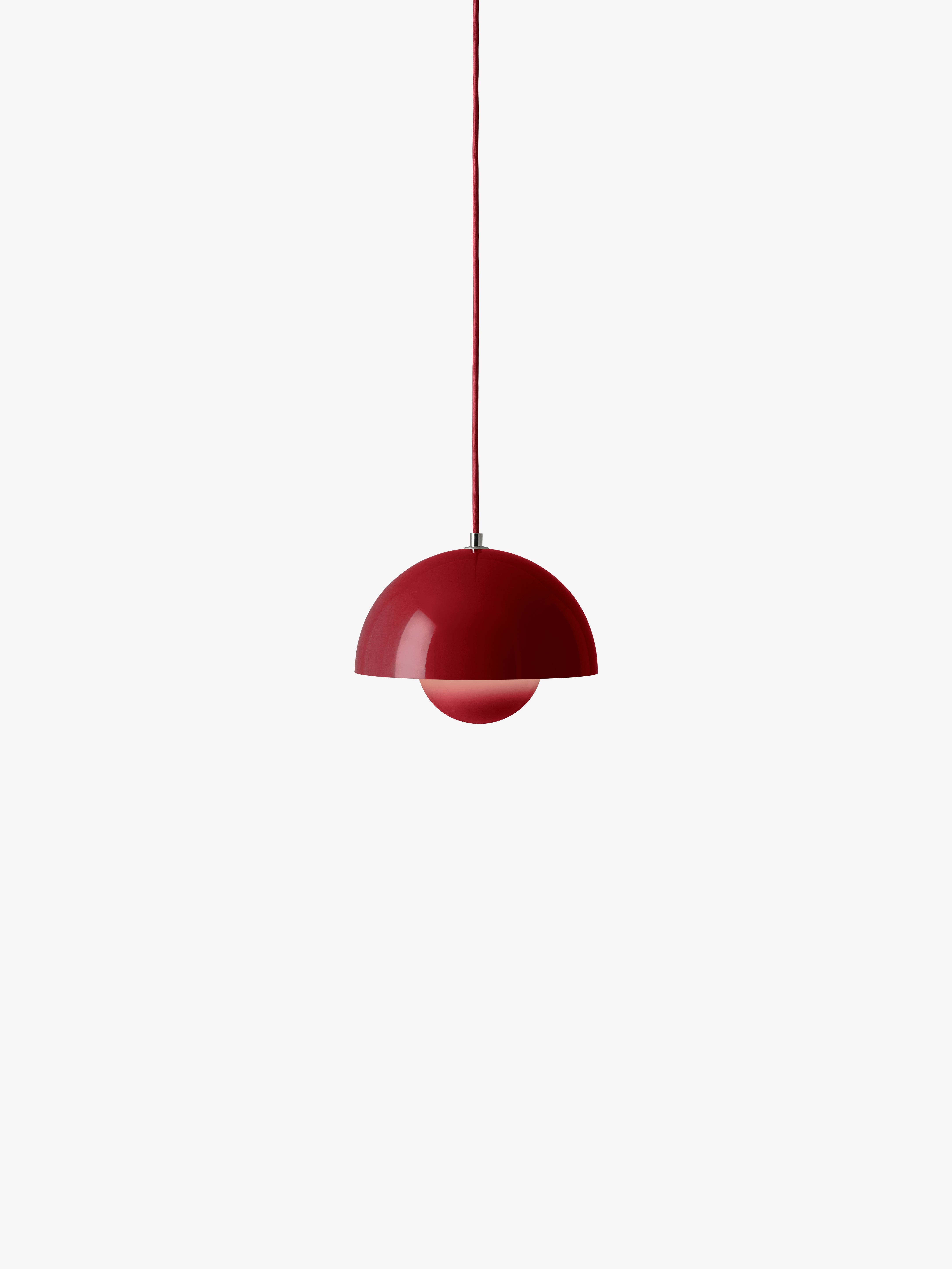 Lampa wisząca FLOWERPOT winny czerwony