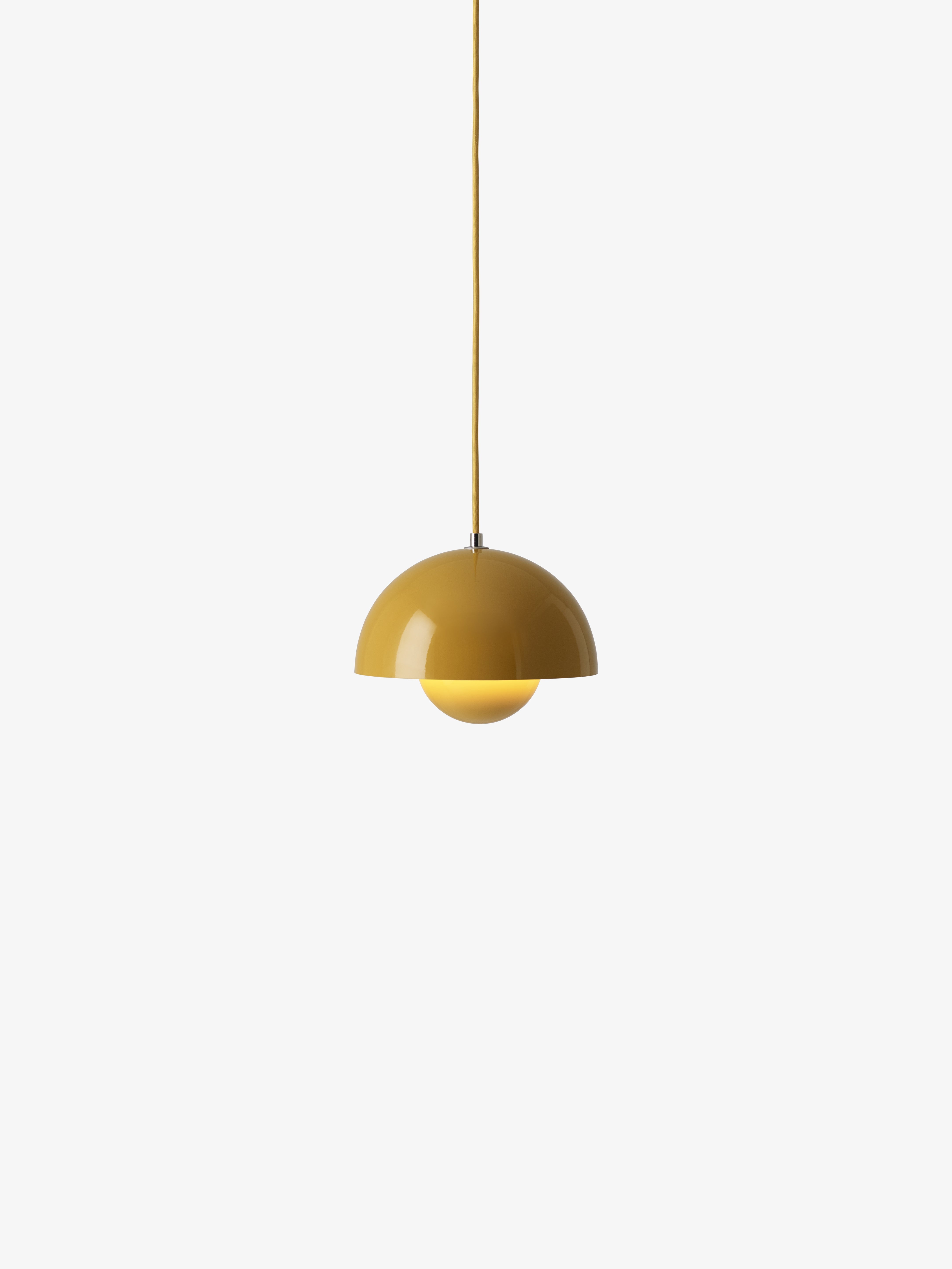 Lampa wisząca FLOWERPOT musztardowy