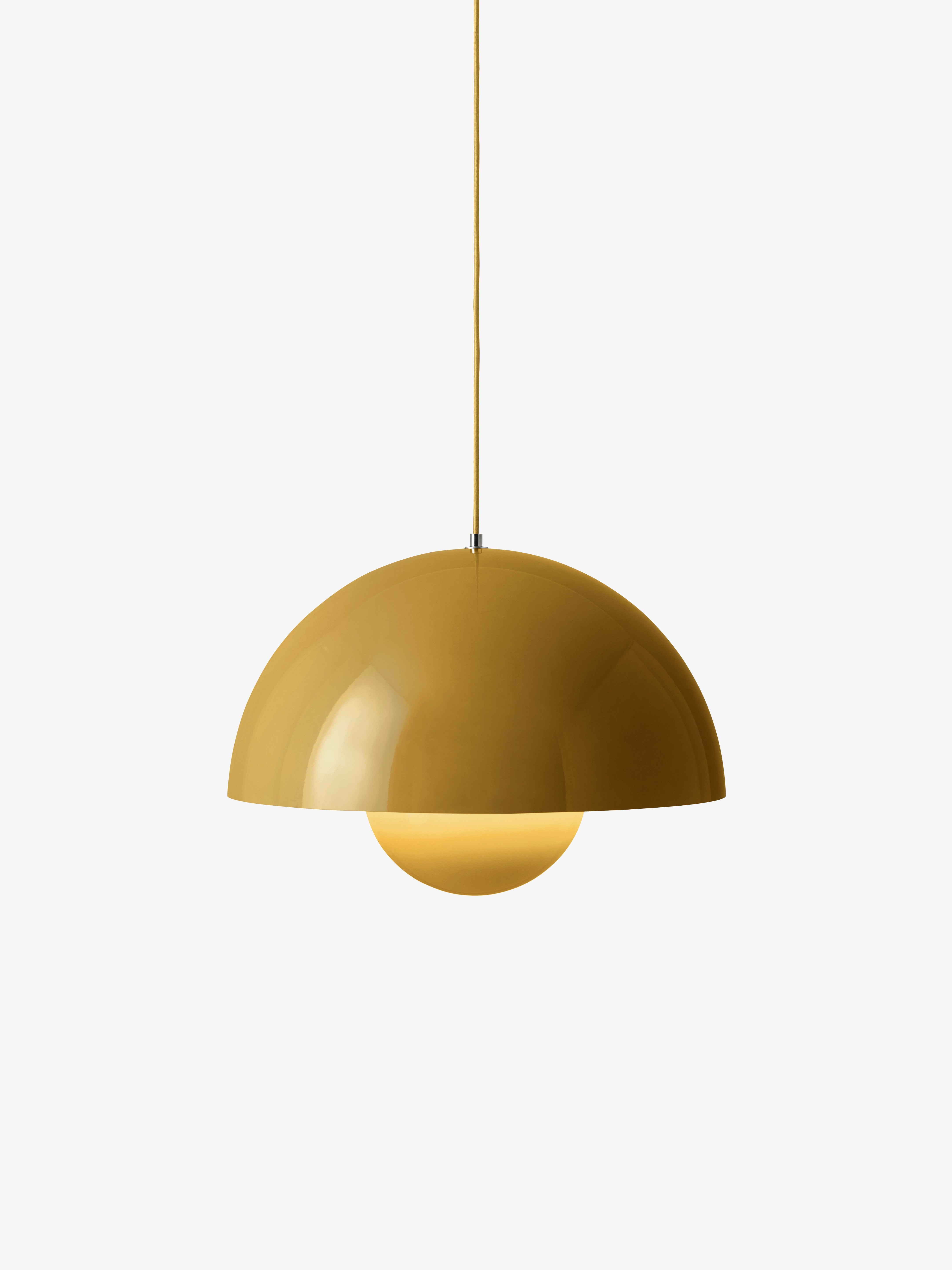 Lampa wisząca FLOWERPOT musztardowy