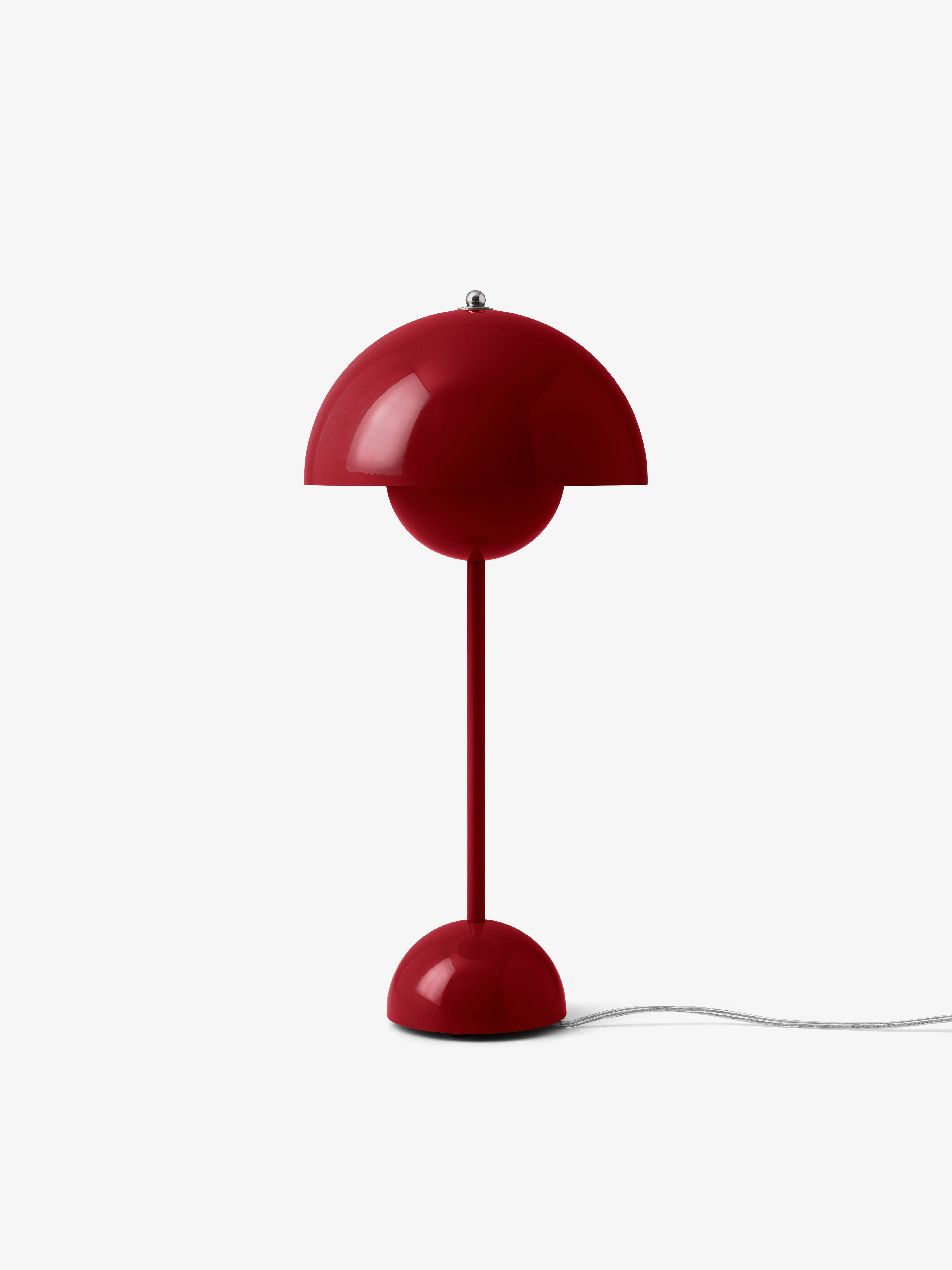 Lampa stołowa FLOWERPOT VP3 winny czerwony