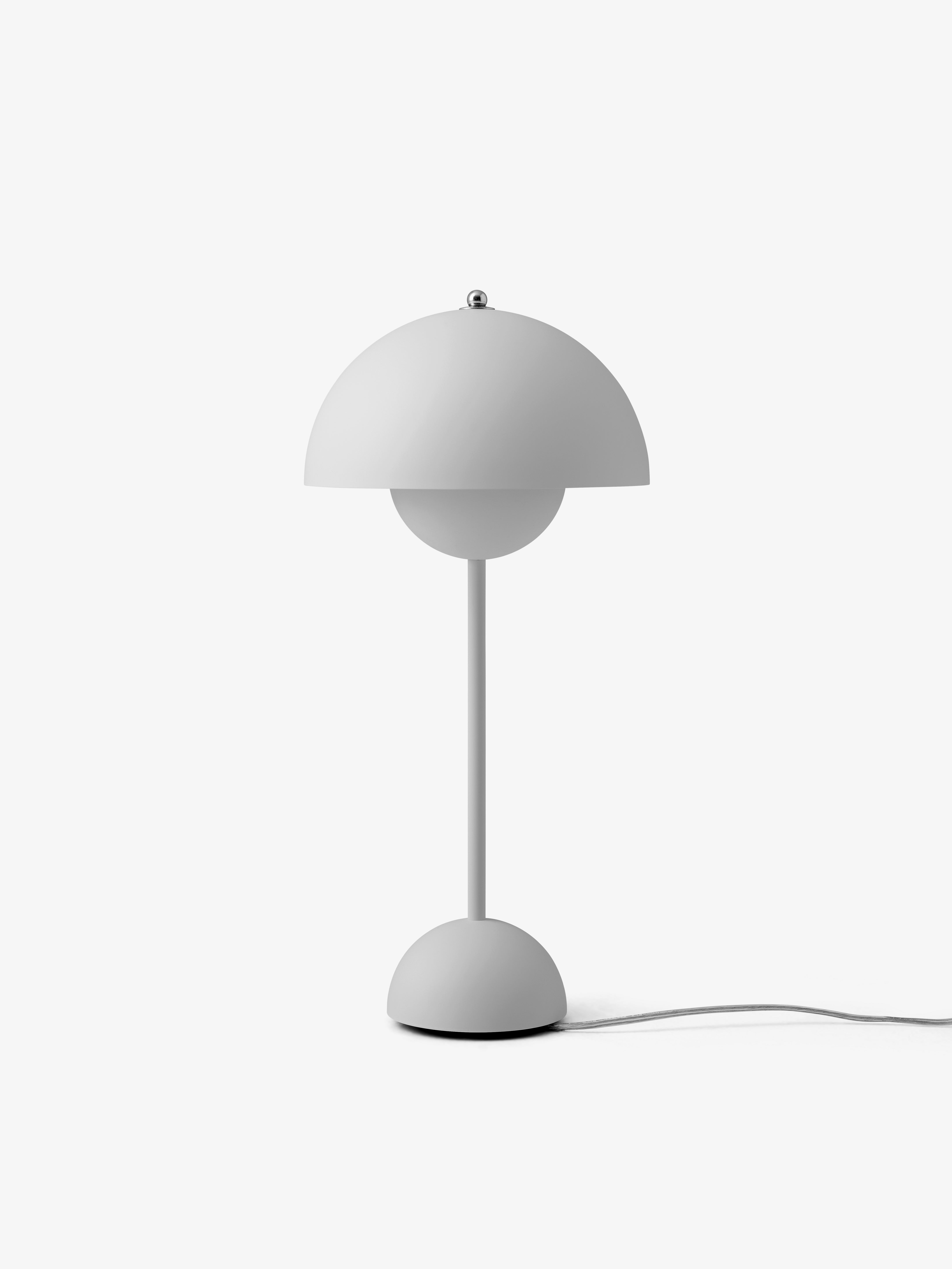 Lampa stołowa FLOWERPOT VP3 matowy jasnoszary