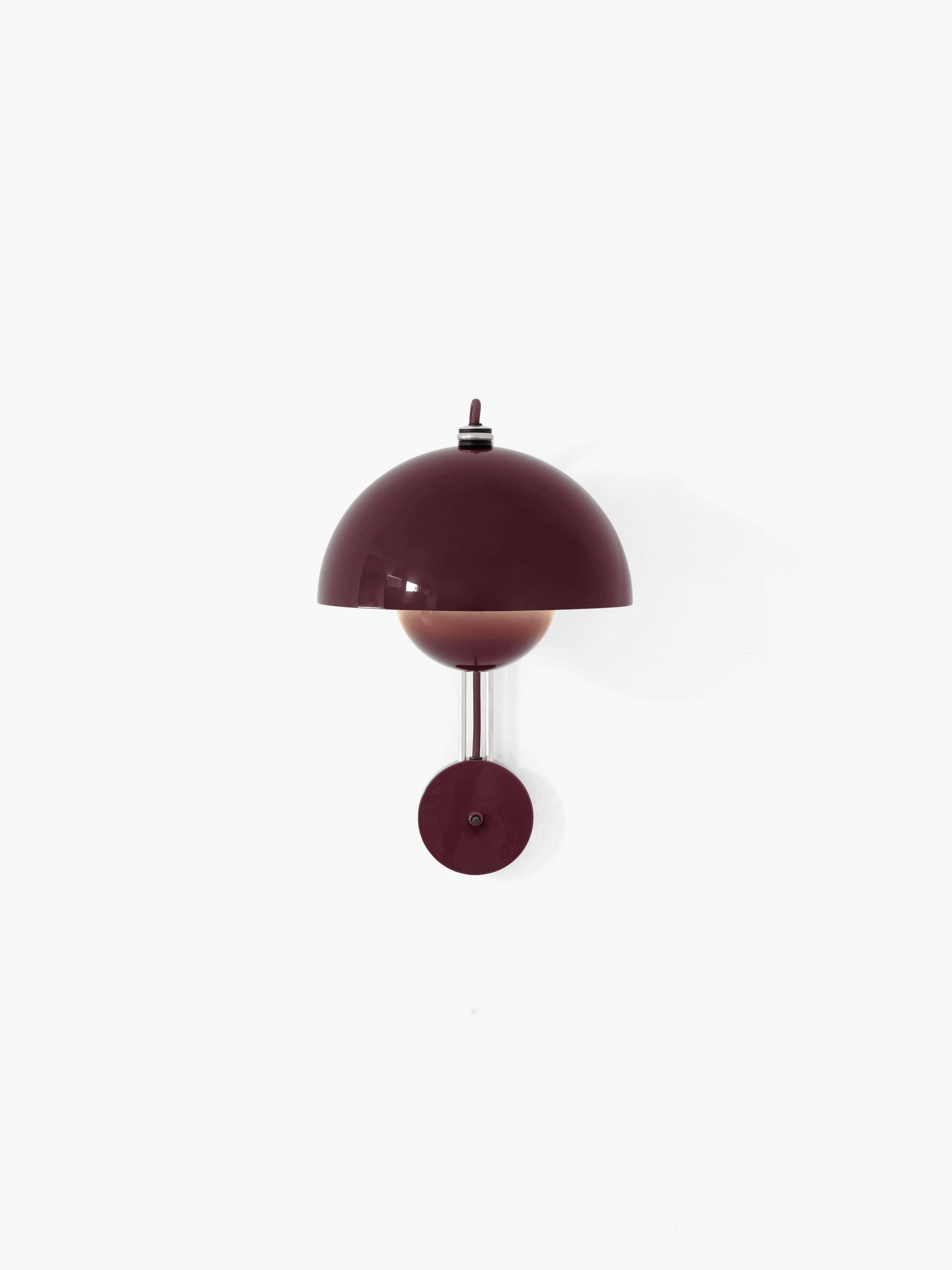 Lampa ścienna FLOWERPOT VP8 ciemna śliwka