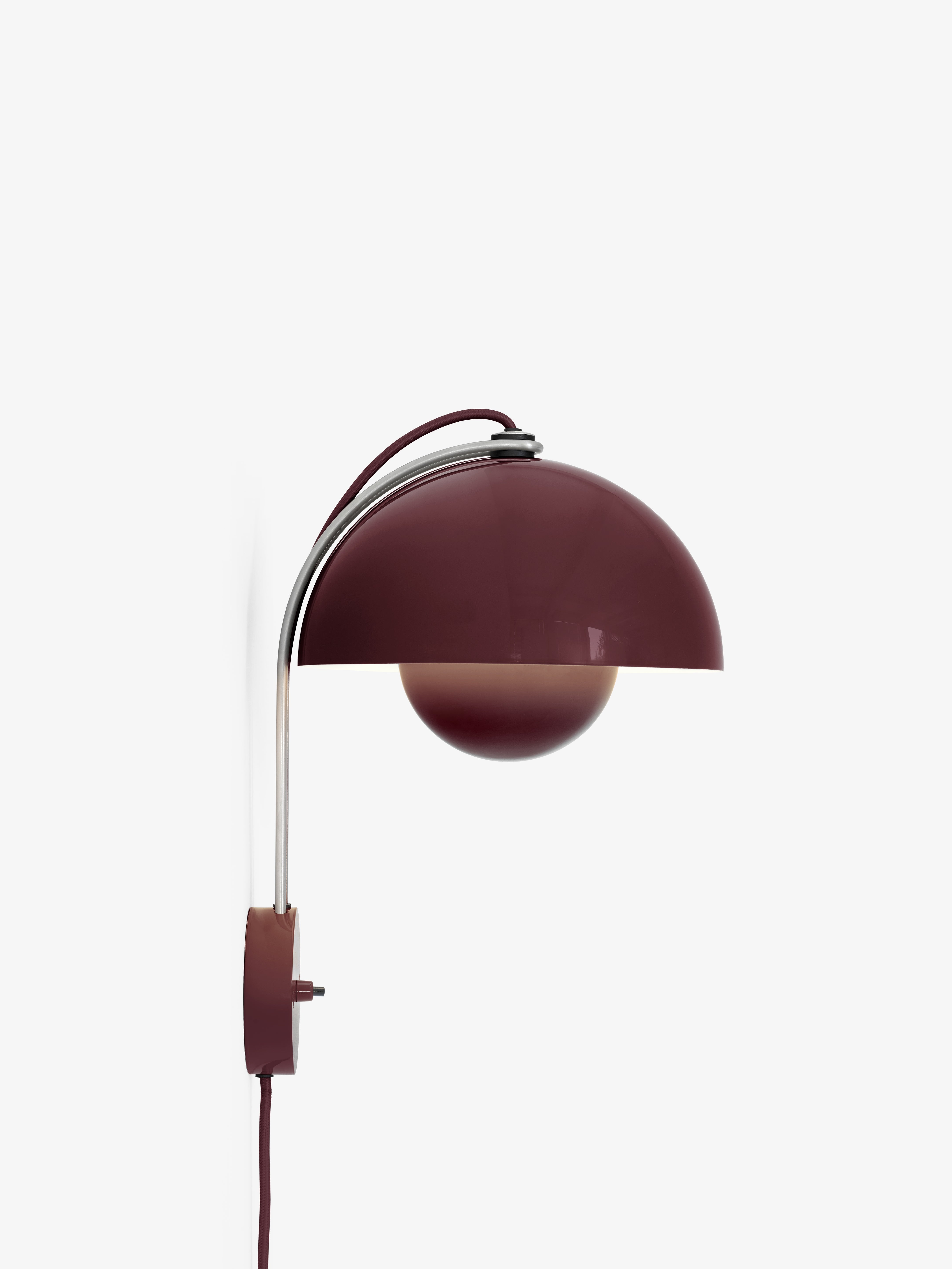 Lampa ścienna FLOWERPOT VP8 ciemna śliwka