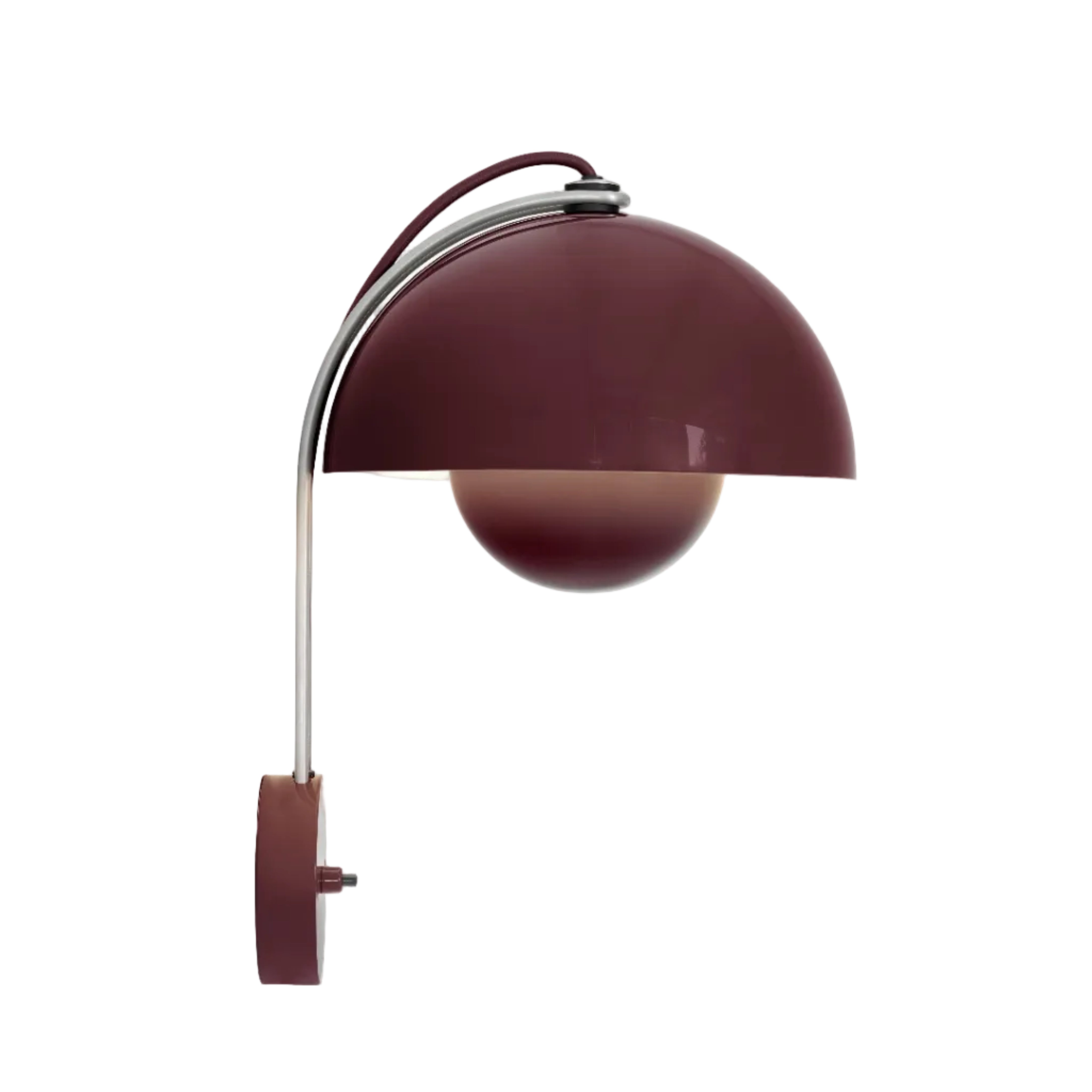 Lampa ścienna FLOWERPOT VP8 ciemna śliwka