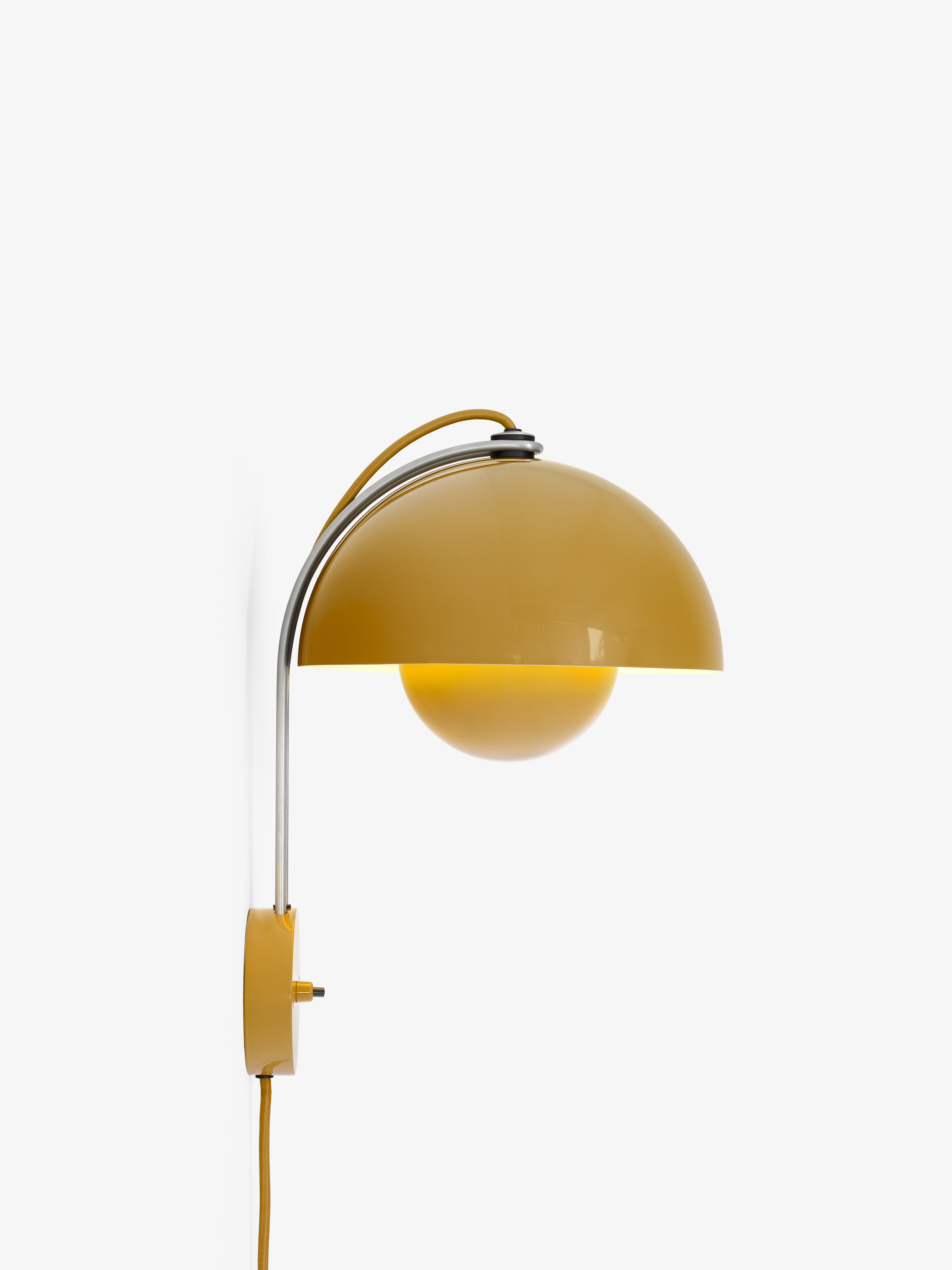Lampa ścienna FLOWERPOT VP8 musztardowy