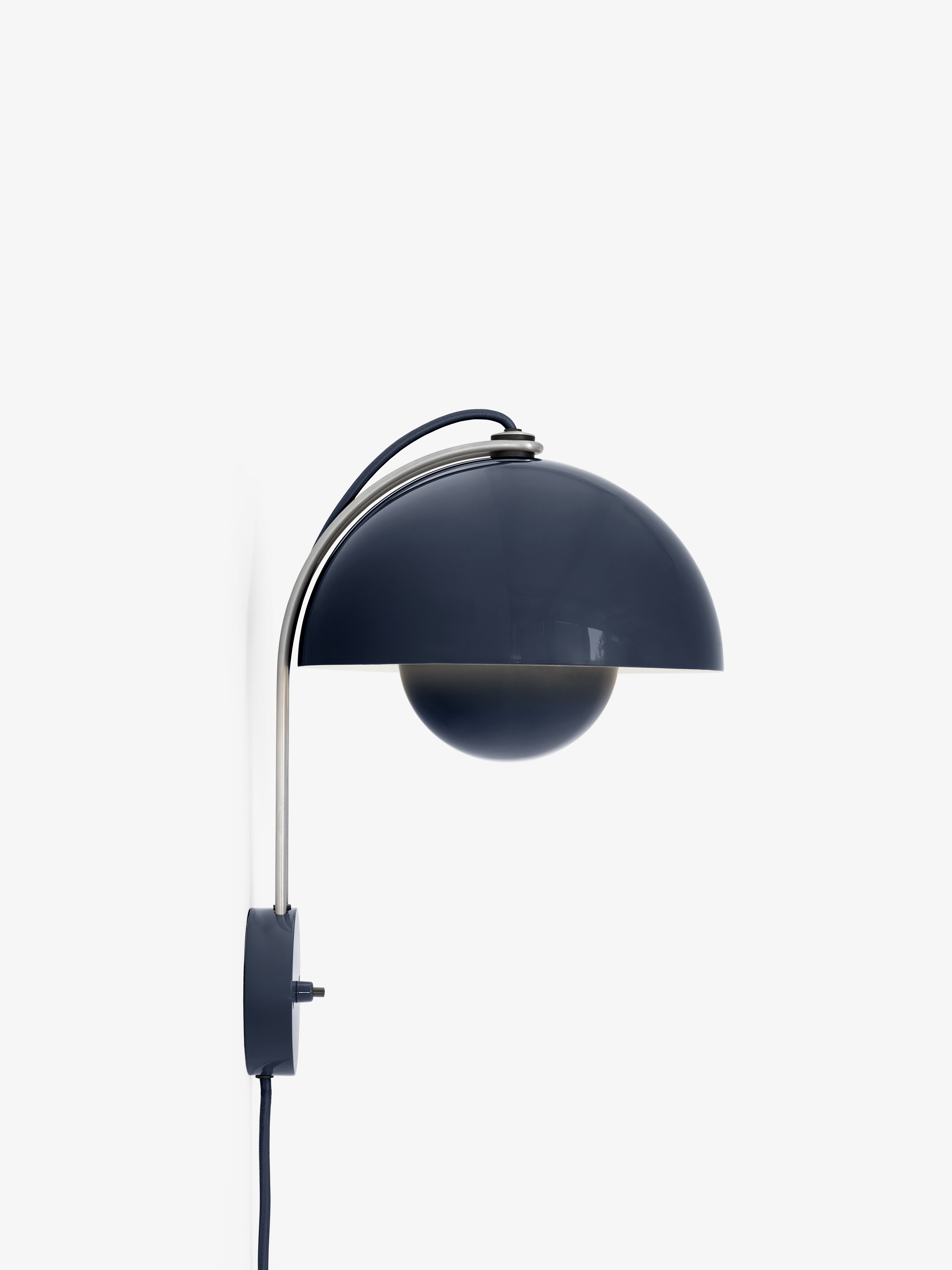 Lampa ścienna FLOWERPOT VP8 stalowy niebieski