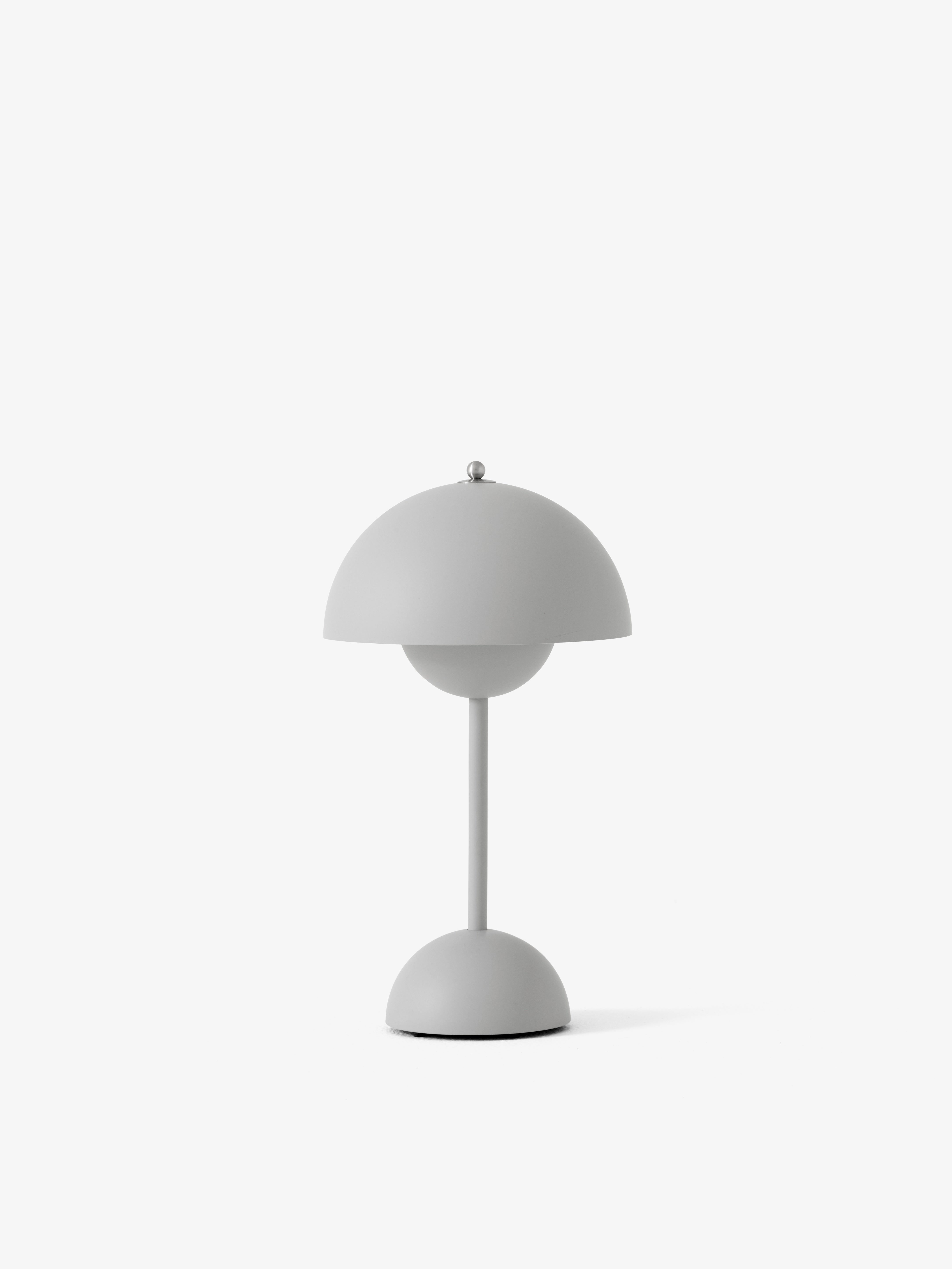 Lampa przenośna FLOWERPOT VP9 matowy jasnoszary