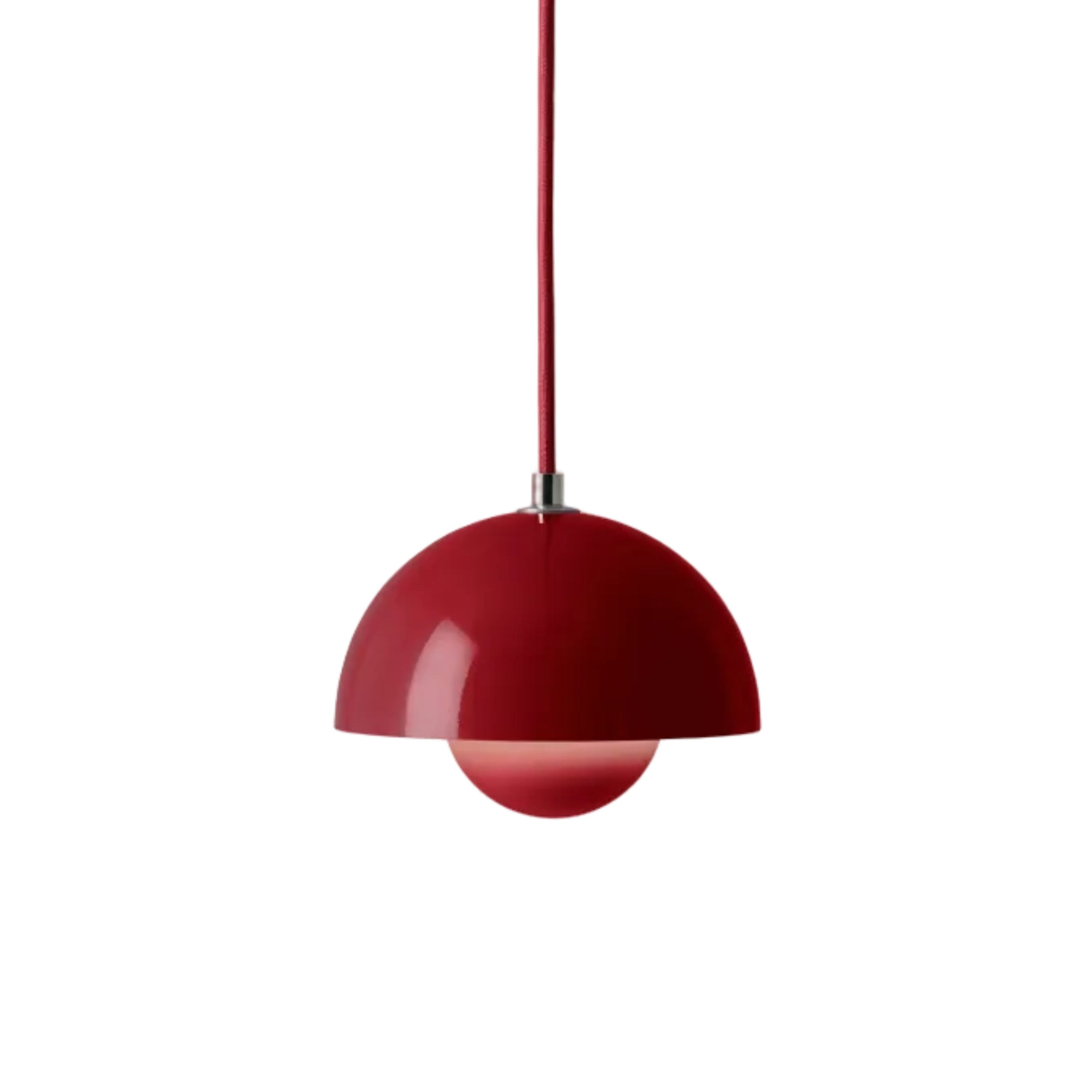 Lampa wisząca FLOWERPOT winny czerwony