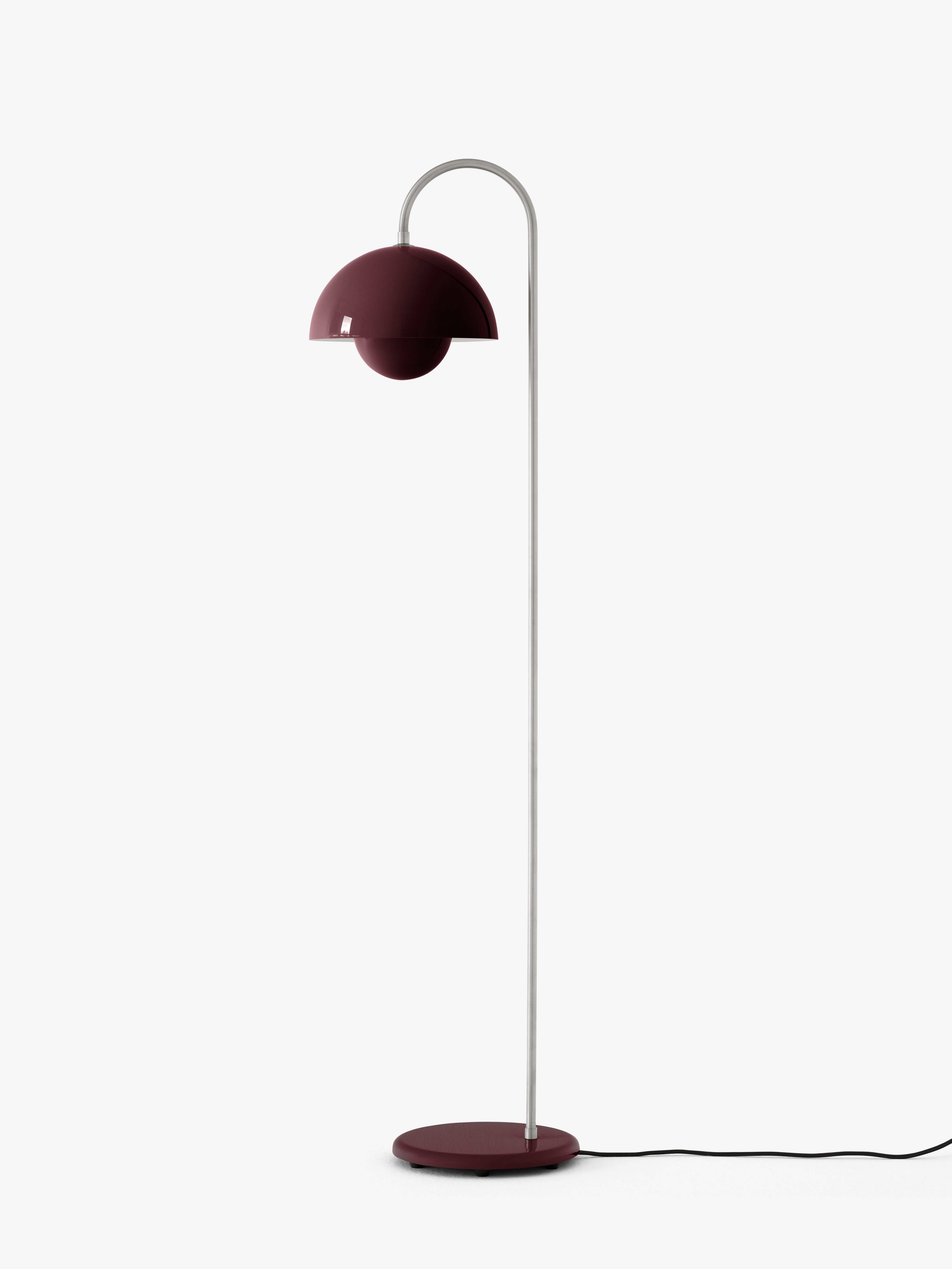 Lampa podłogowa FLOWERPOT VP12 ciemna śliwka