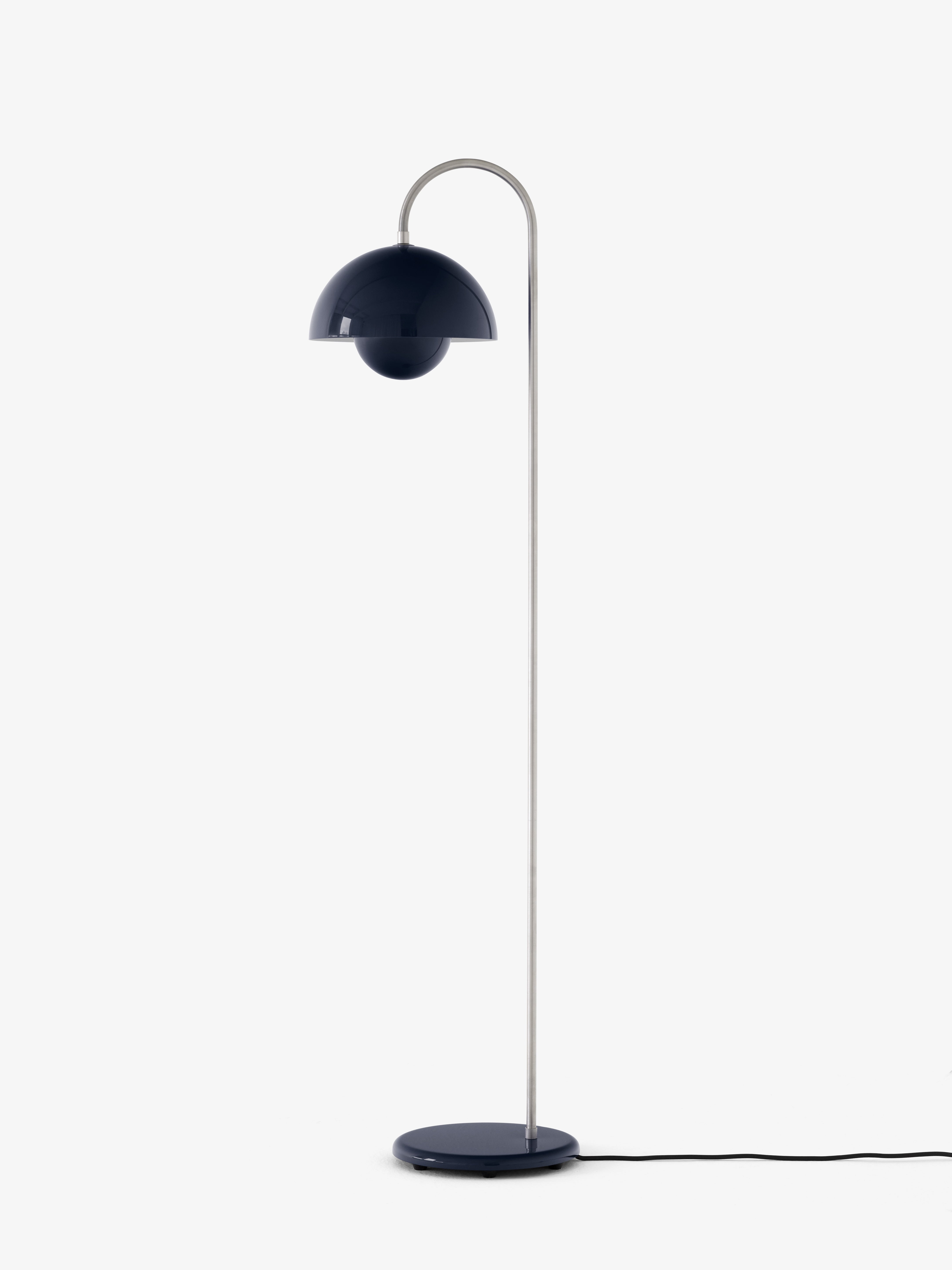 Lampa podłogowa FLOWERPOT VP12 stalowy niebieski