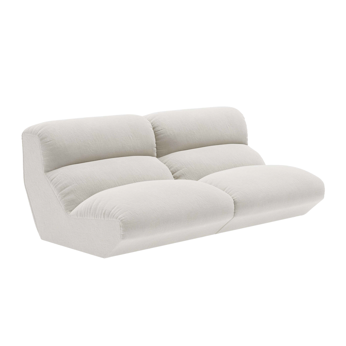 Sofa modułowa 3-osobowa HI LO kremowy