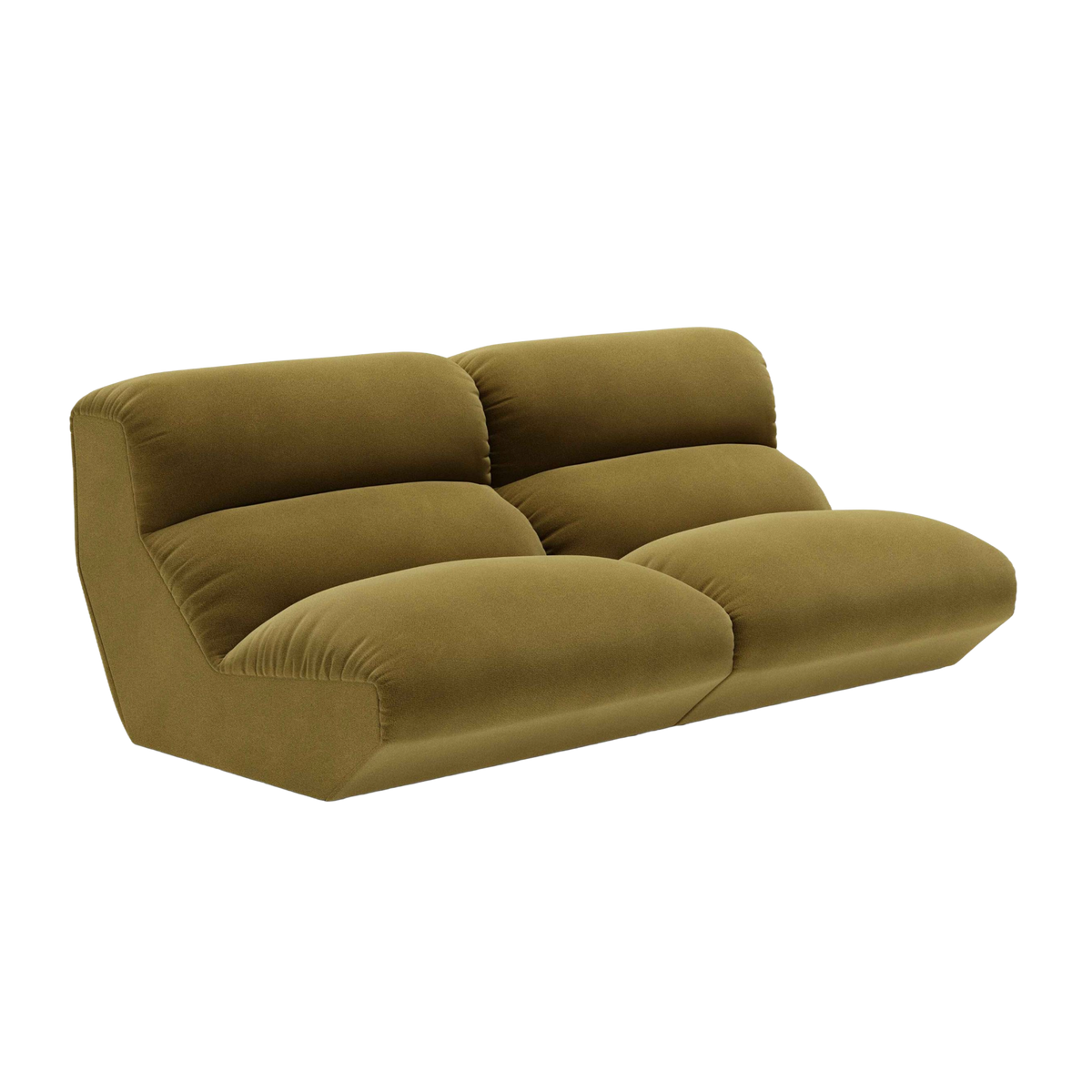 Sofa modułowa 3-osobowa HI LO oliwkowy
