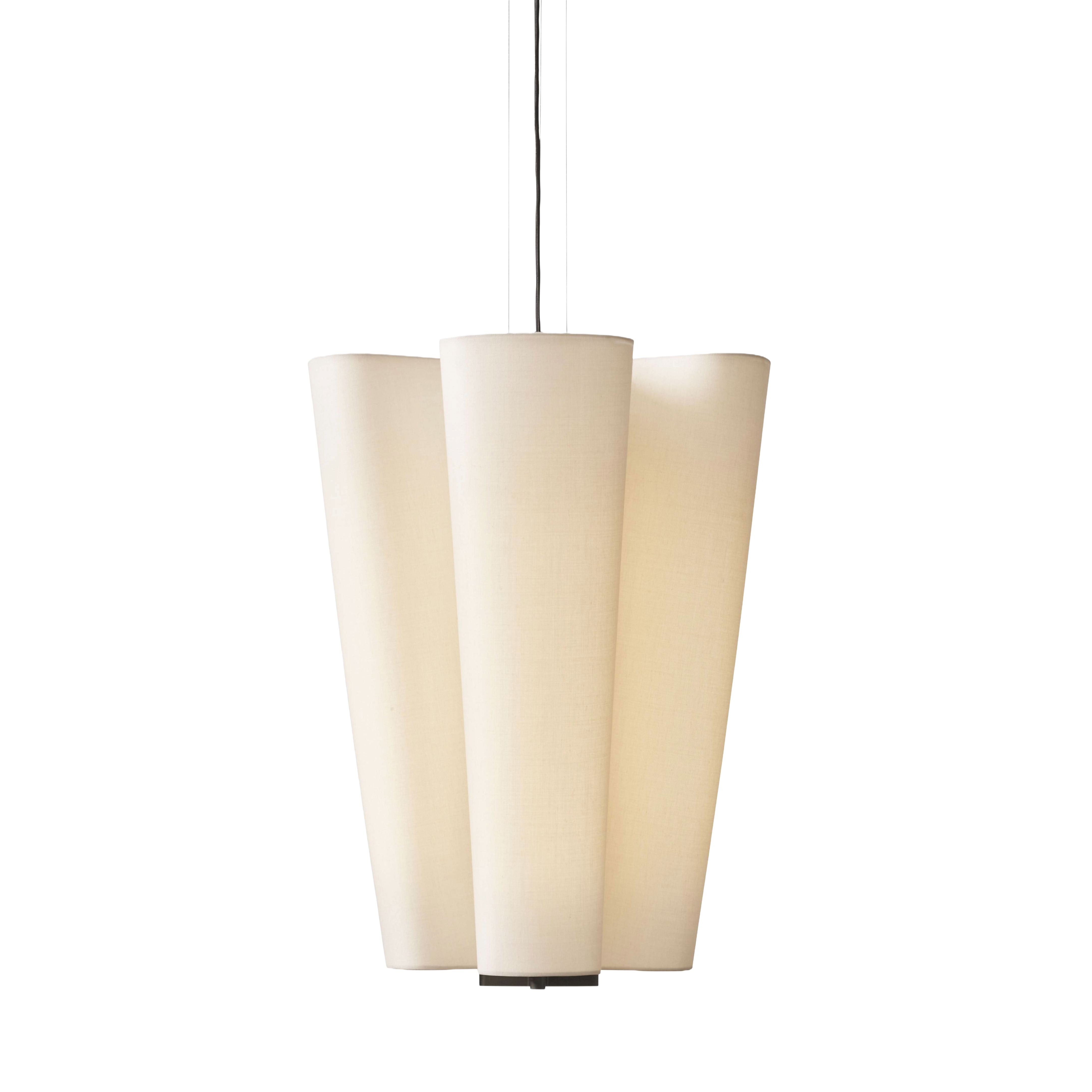 Lampa wisząca BELLA beżowy z brązowym wykończeniem