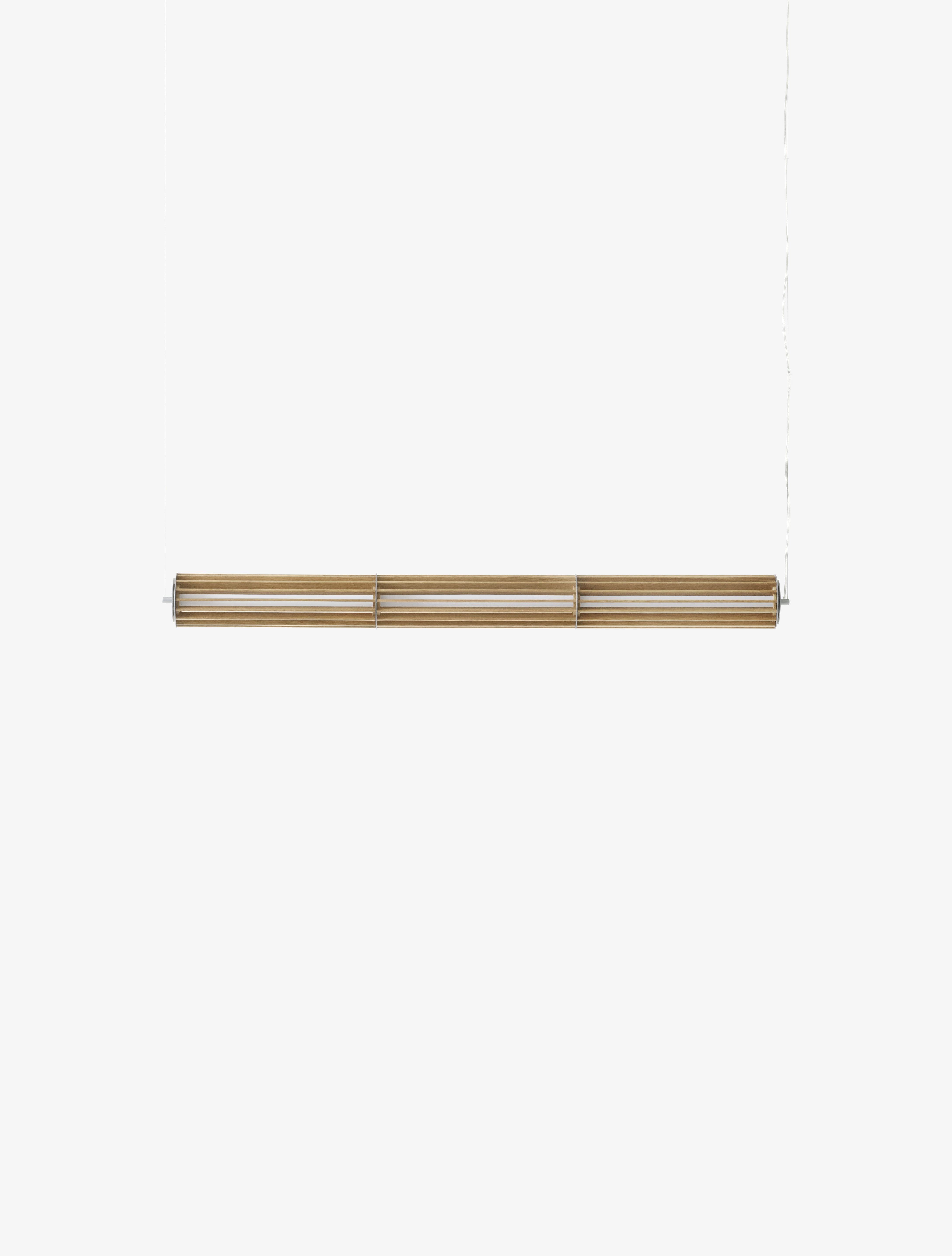 Lampa wisząca NUMBRA TY1 aluminium z drewnem dębowym