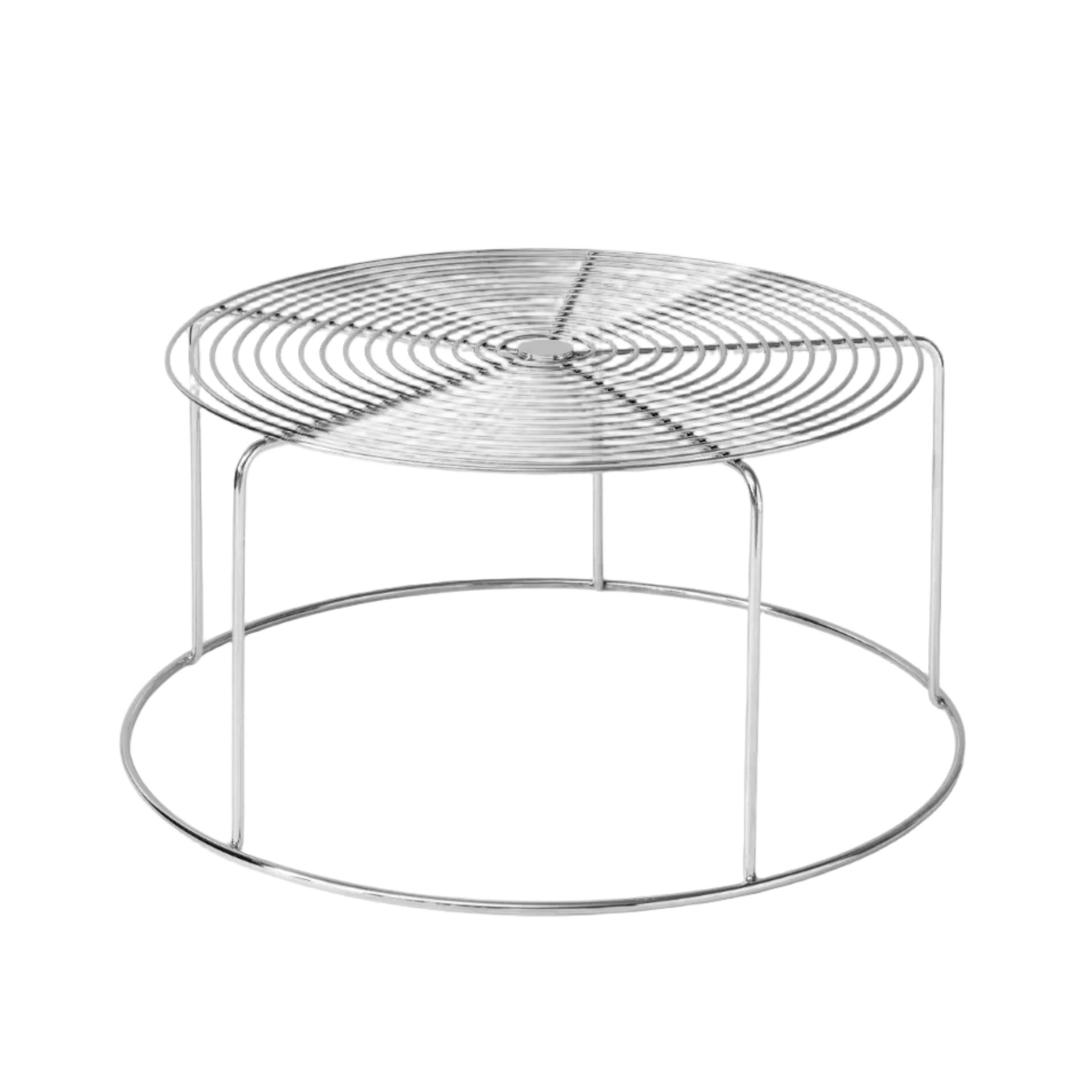Stolik kawowy WIRE VP17 polerowana stal