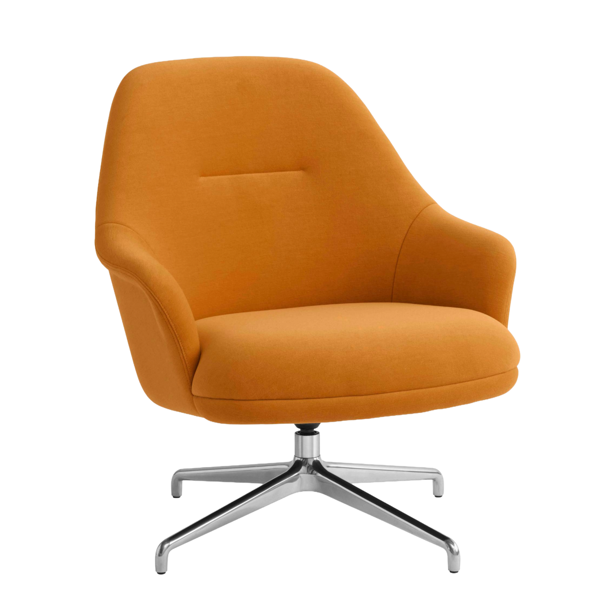 Fotel obrotowy RELY HW139 tapicerowany z aluminiową podstawą
