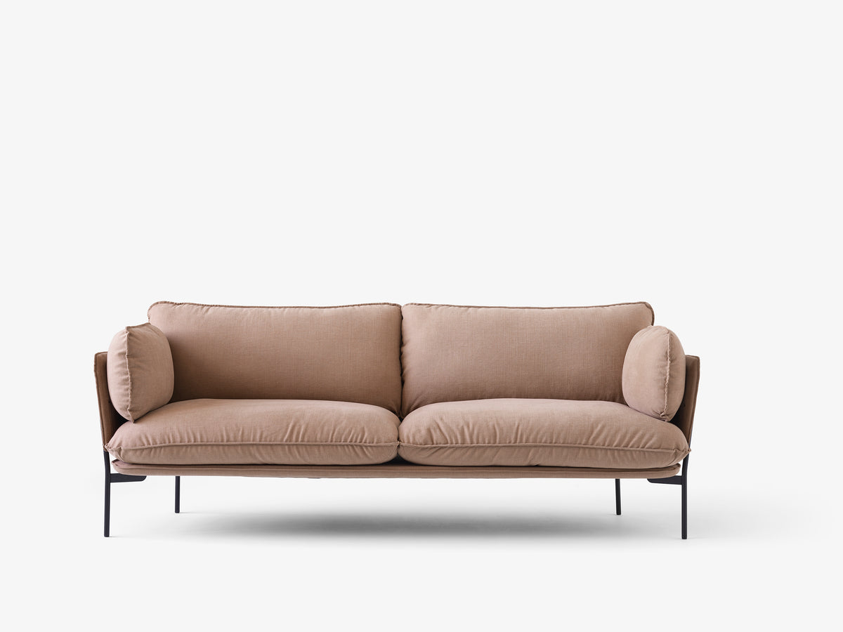 Sofa 3-osobowa CLOUD LN3.2 tapicerowana z czarną podstawą