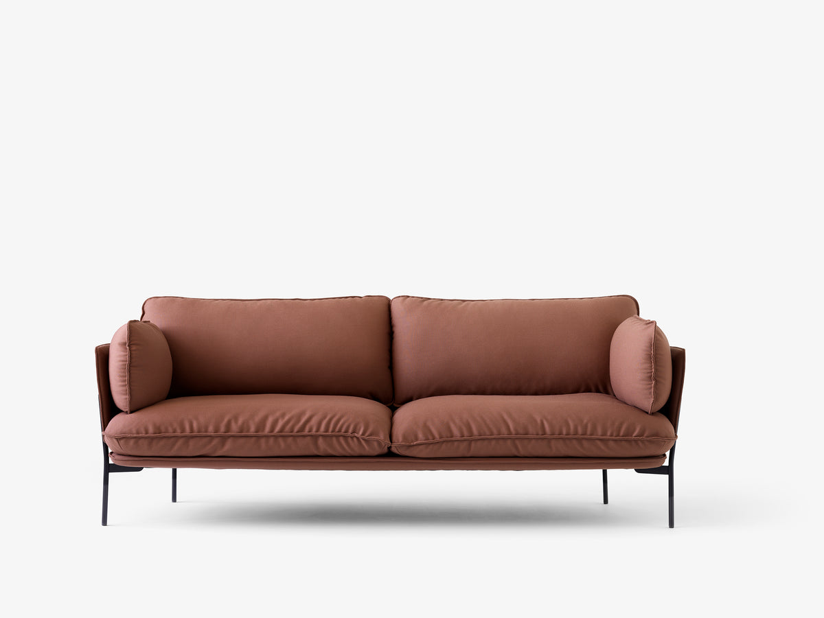 Sofa 3-osobowa CLOUD LN3.2 tapicerowana z czarną podstawą