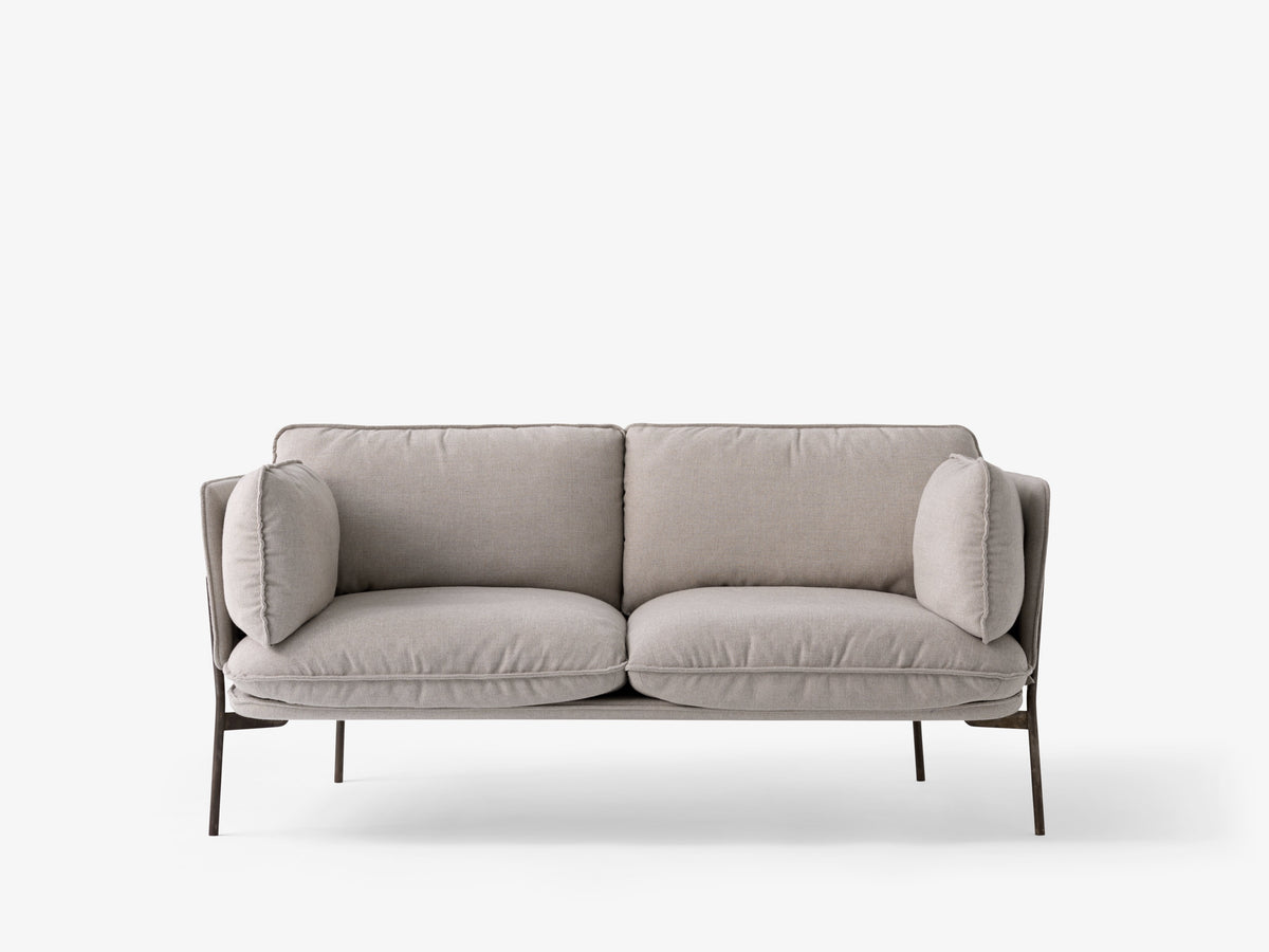 Sofa 2-osobowa CLOUD LN2 tapicerowana z czarną podstawą
