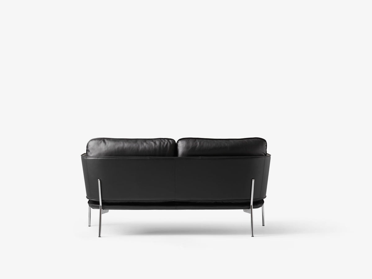 Sofa 2-osobowa CLOUD LN2 tapicerowana z chromowaną podstawą