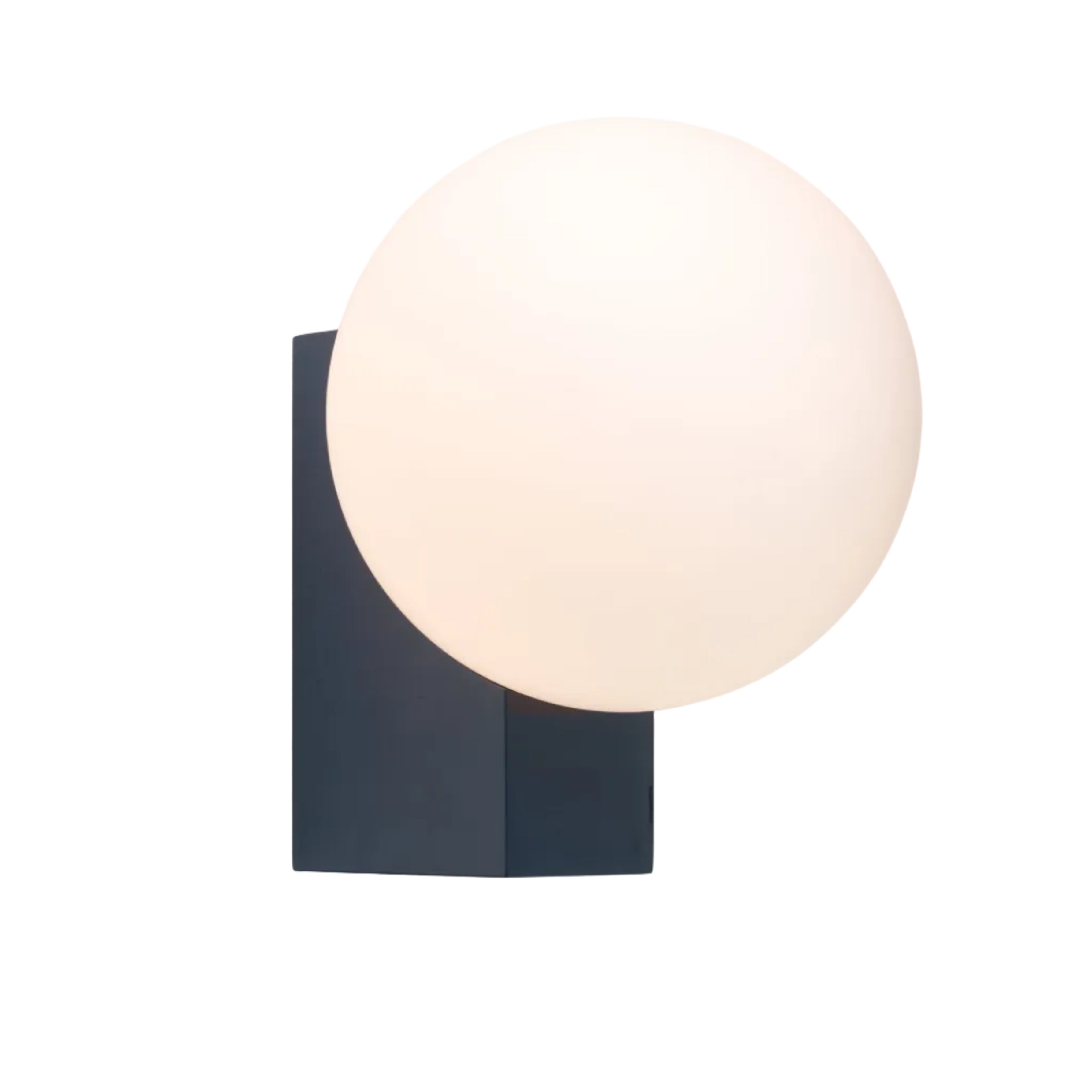 Lampa ścienna JOURNEY SH2 szklany klosz z ciemnoniebieską podstawą