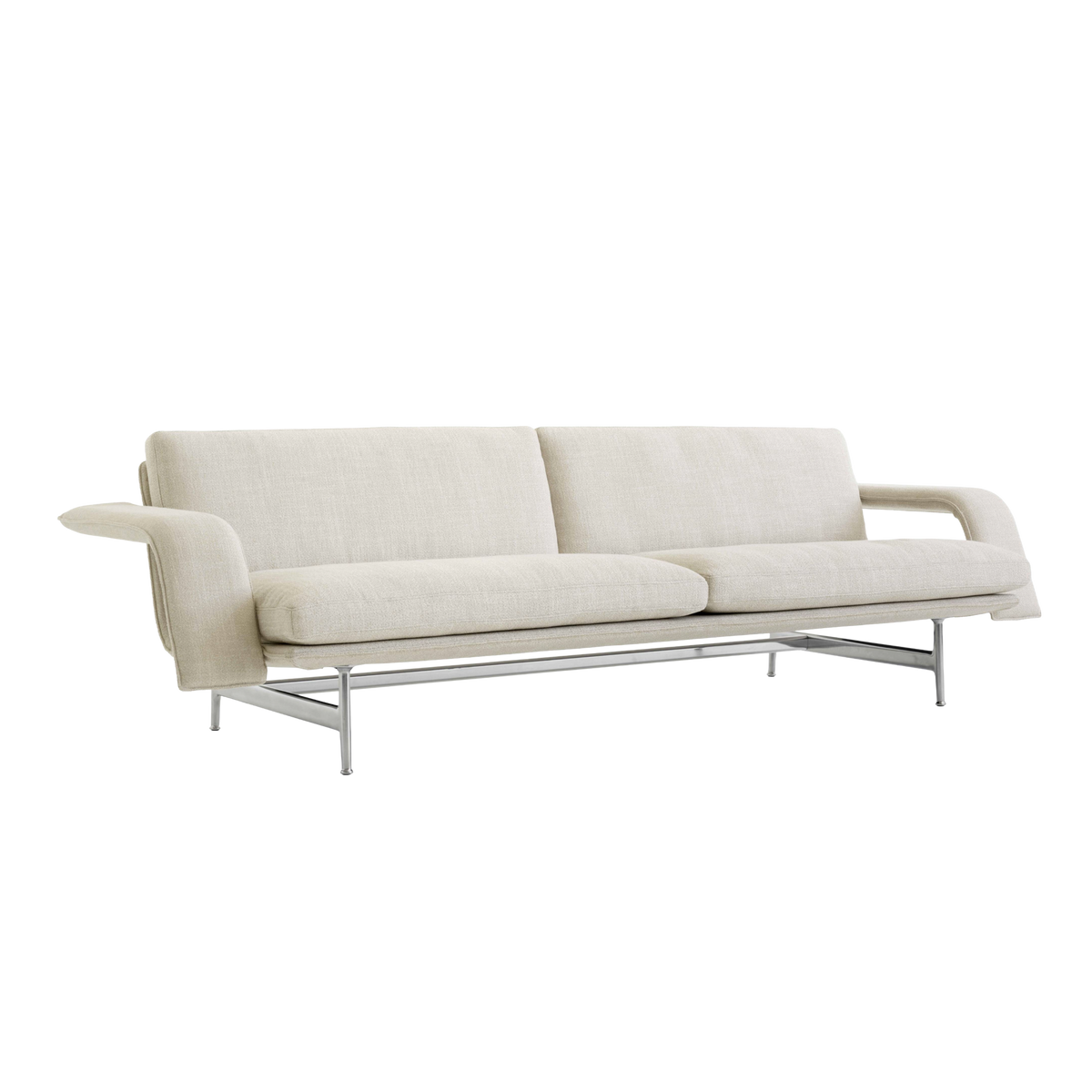Sofa 3-osobowa MEANTIME AV31 tapicerowana z aluminiową podstawą