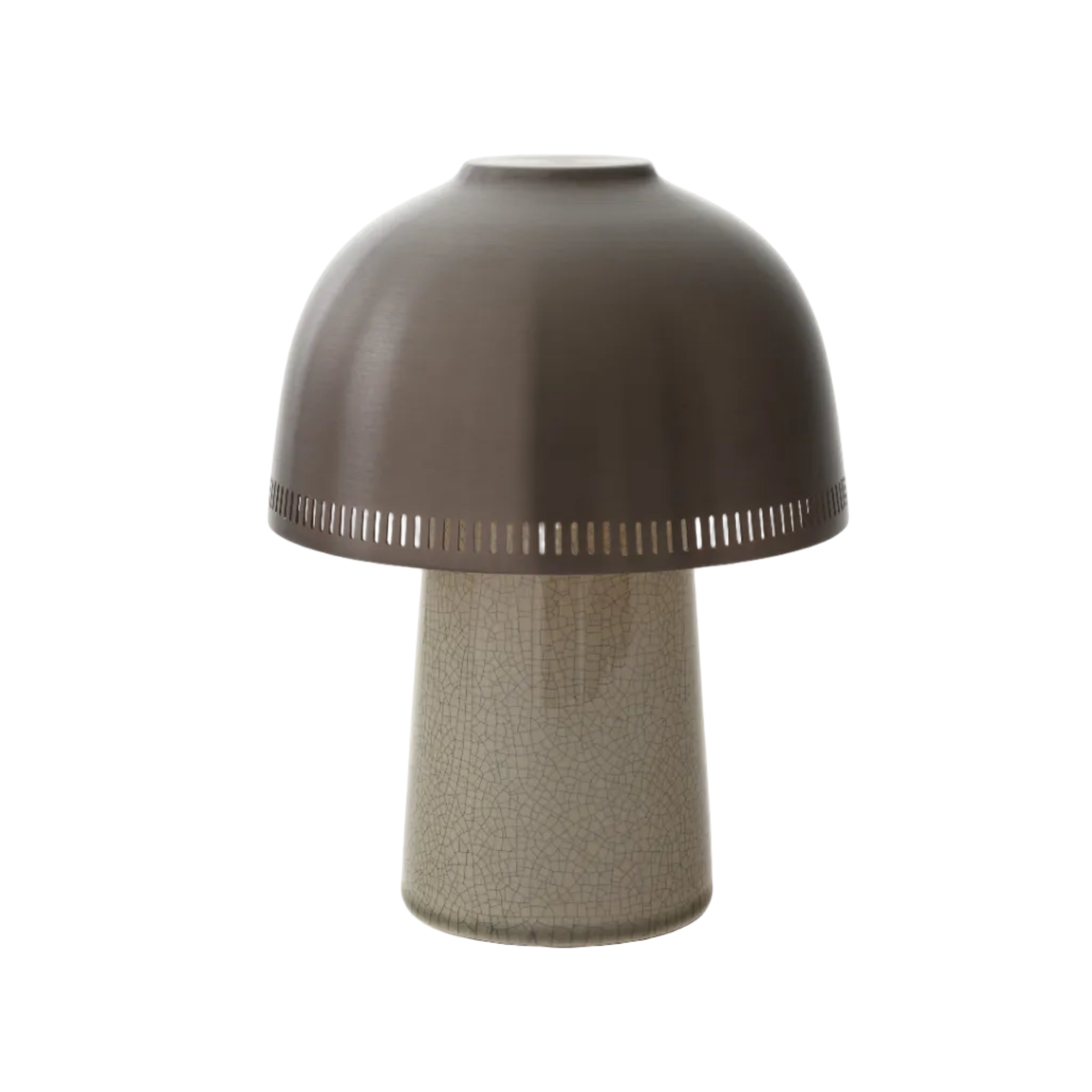 Lampa przenośna RAKU SH8 brązowy klosz z beżową podstawą