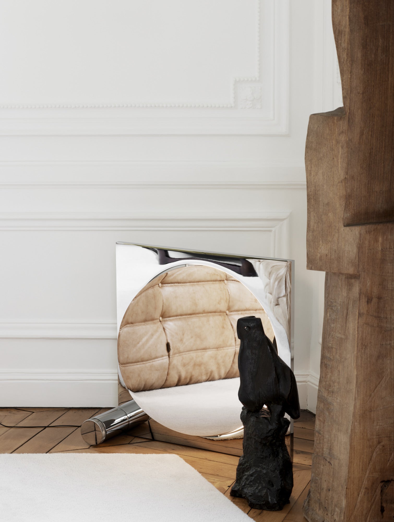 MOONSETTER chrome floor lamp