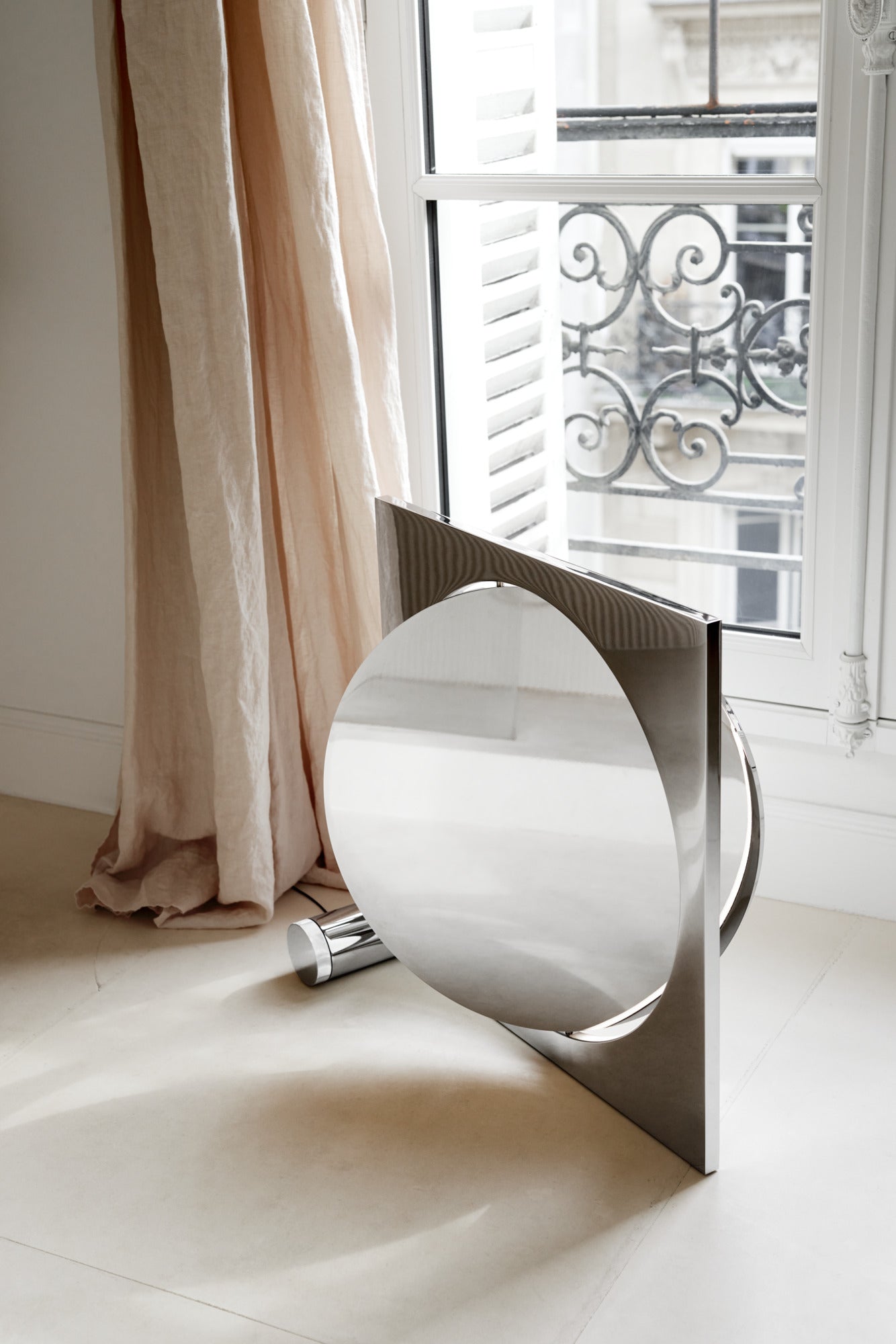 MOONSETTER chrome floor lamp