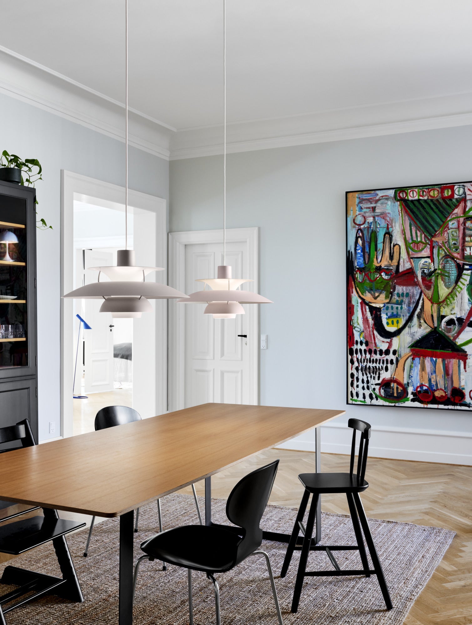 Lampa wisząca PH 5 monochromatyczny jasny różowy