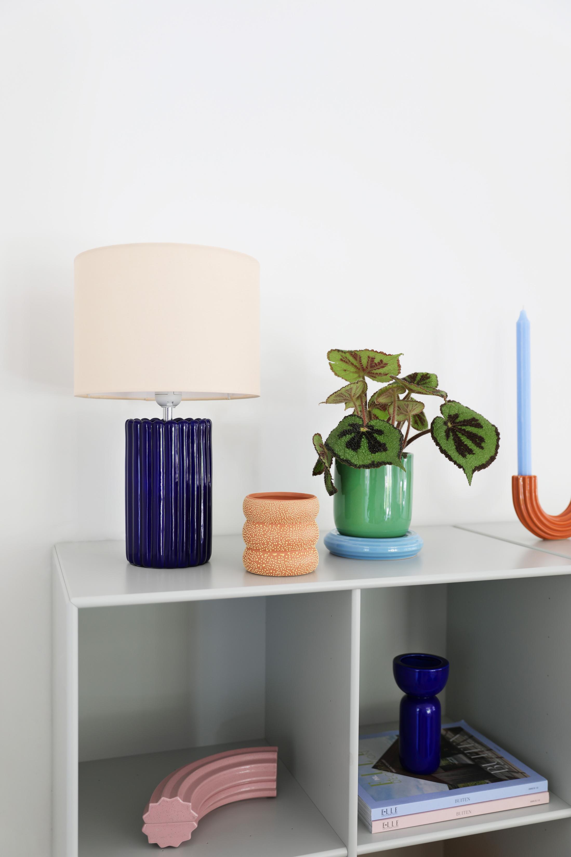 Vase FLAB orange mit Gelb