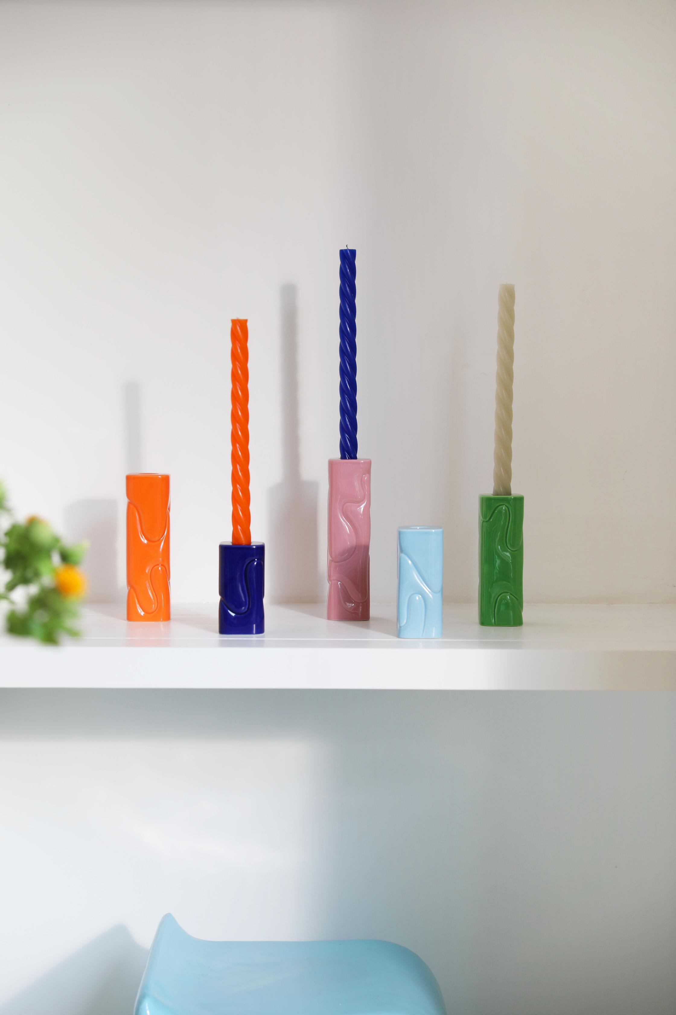 Kerzenhalter PUFFY orange