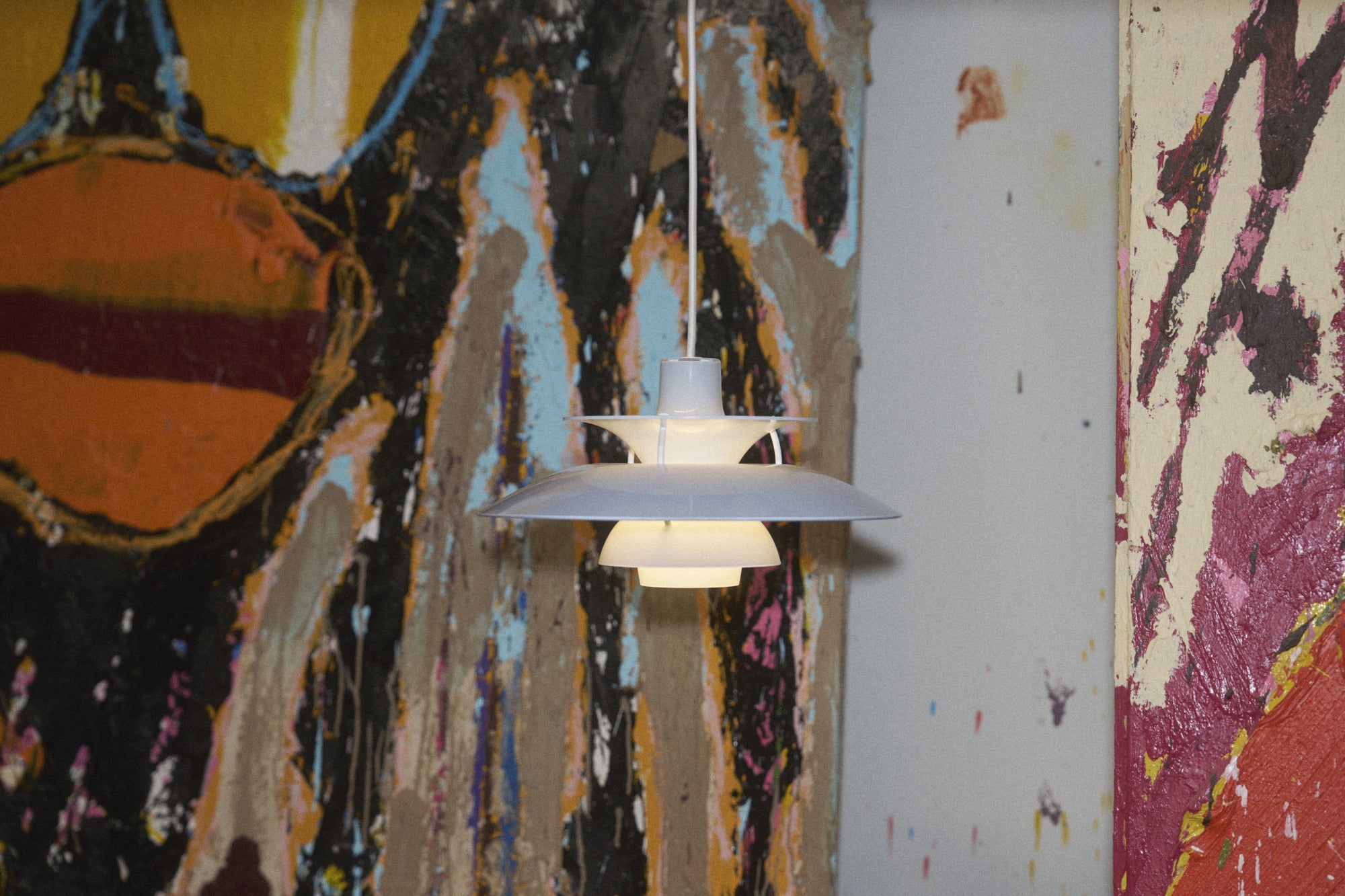 Lampa wisząca PH 5 OPAL błękitny – Louis Poulsen