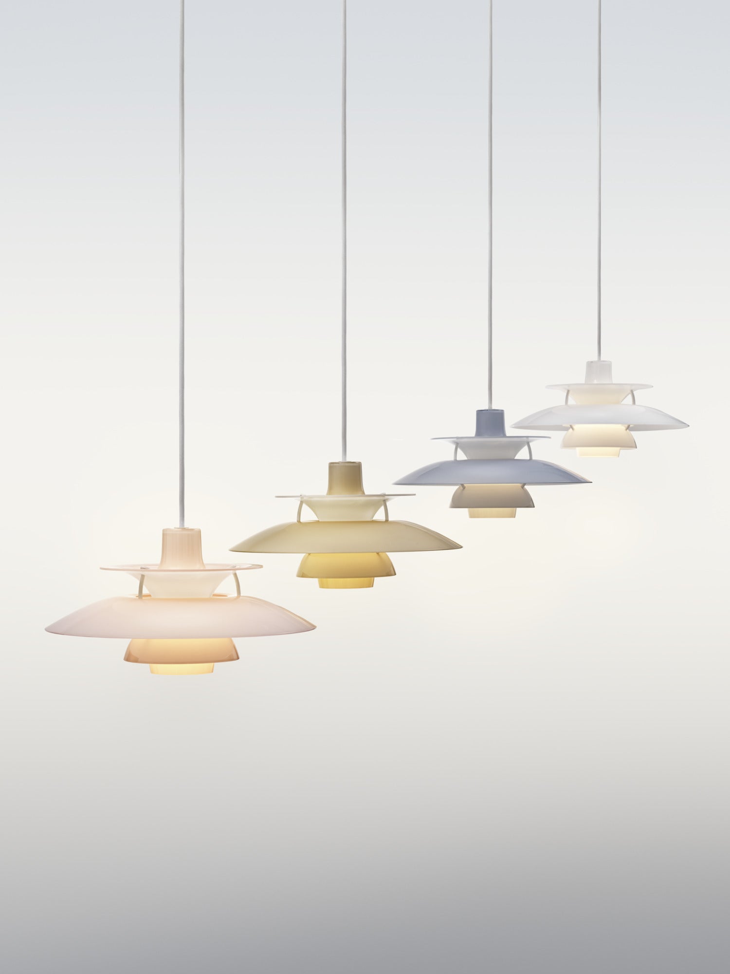 Lampa wisząca PH 5 OPAL jasnoróżowy – Louis Poulsen