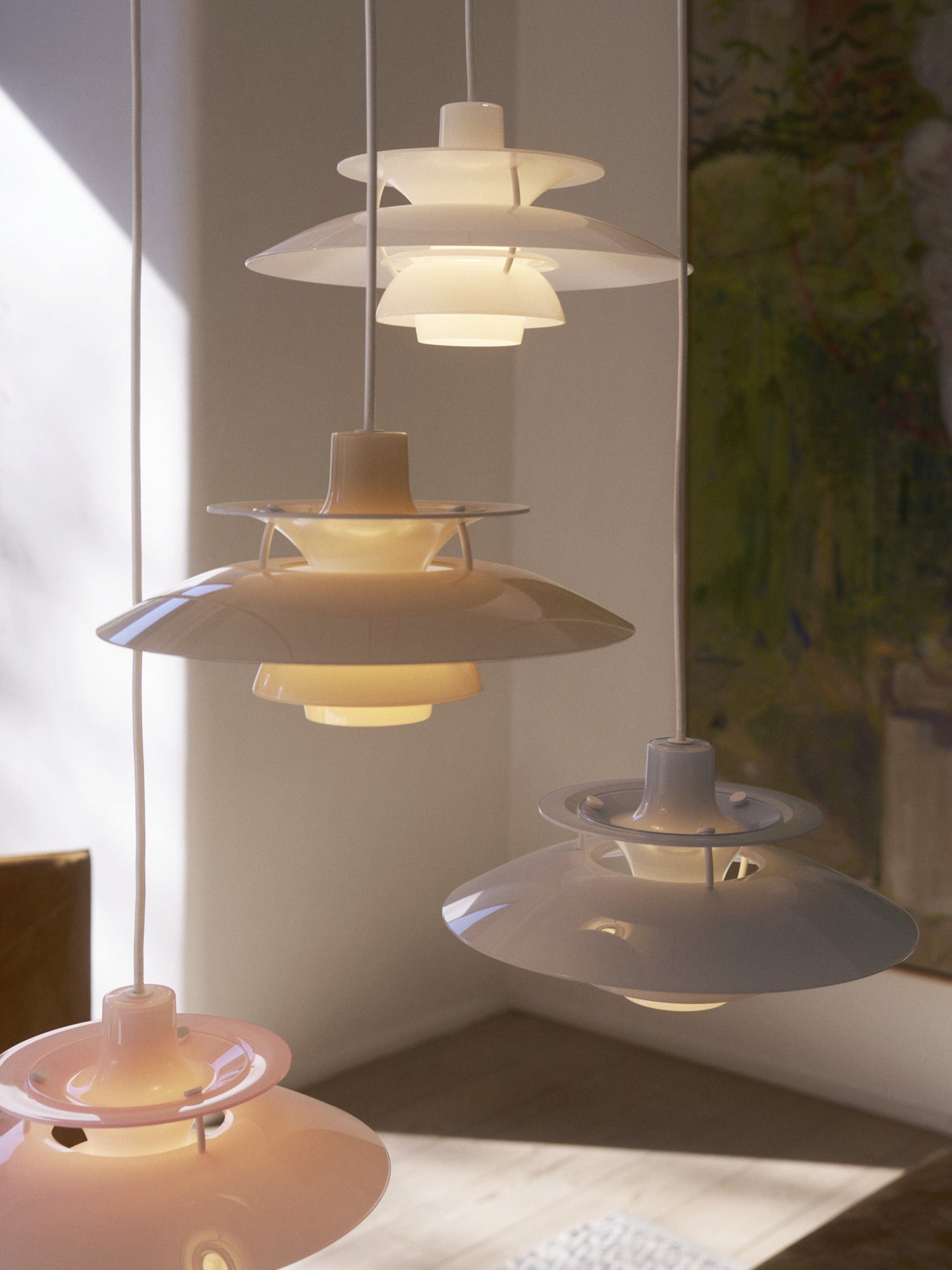 Lampa wisząca PH 5 OPAL jasnoróżowy – Louis Poulsen