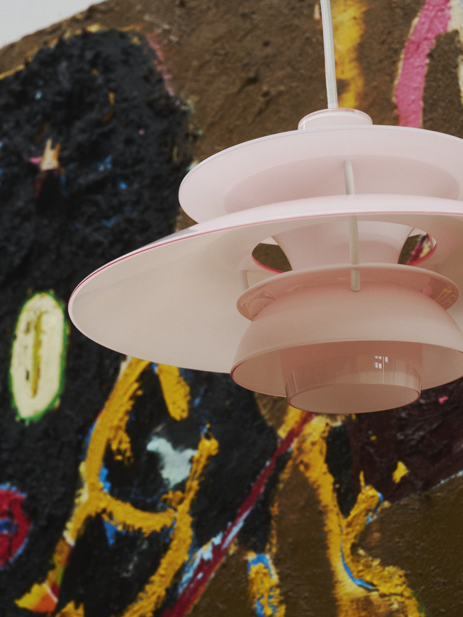 Hanging lamp PH 5 OPAL light pink